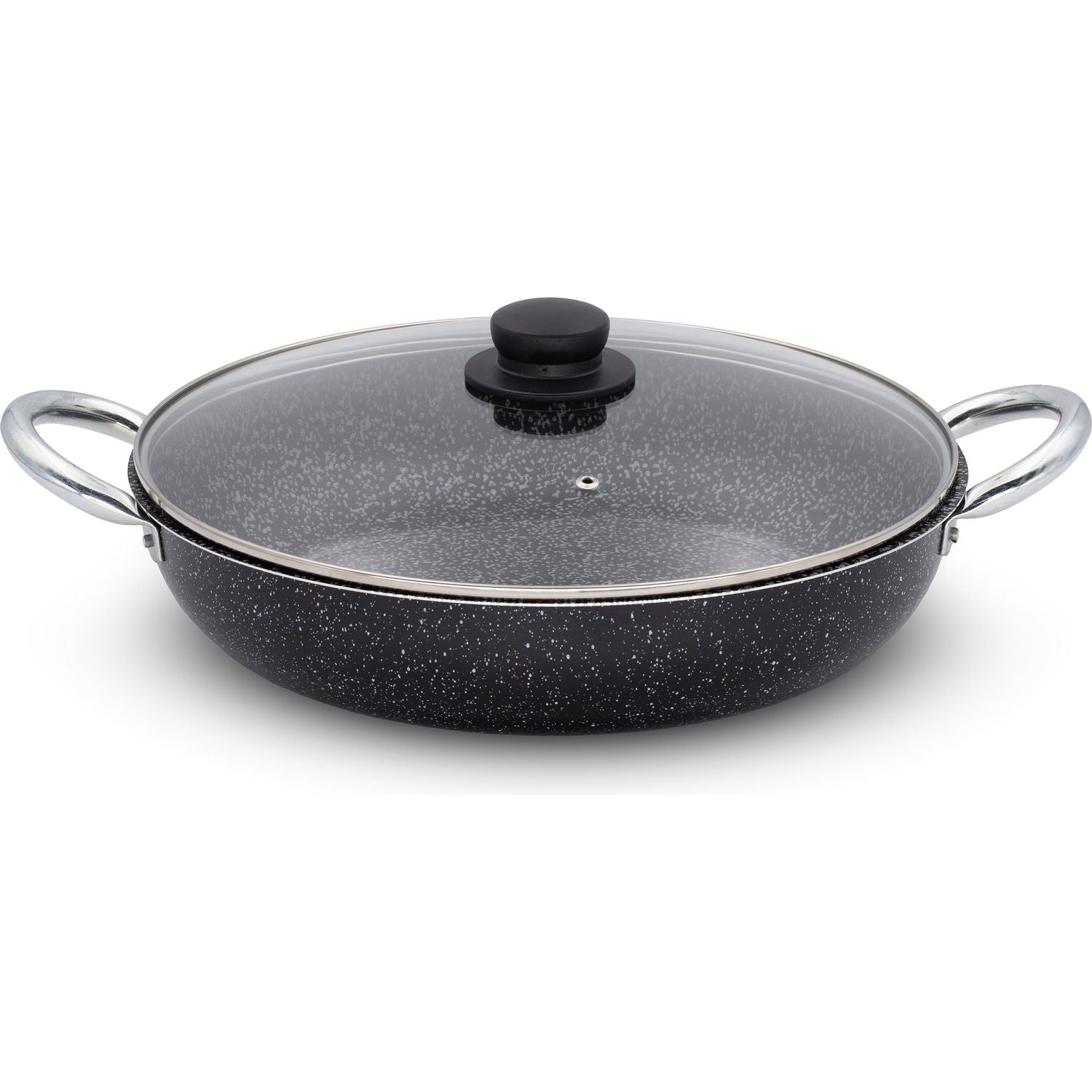 ACCADEMIA MUGNANO - Tegame 2 manici con coperchio in vetro Linea Maxima - diametro 34 cm