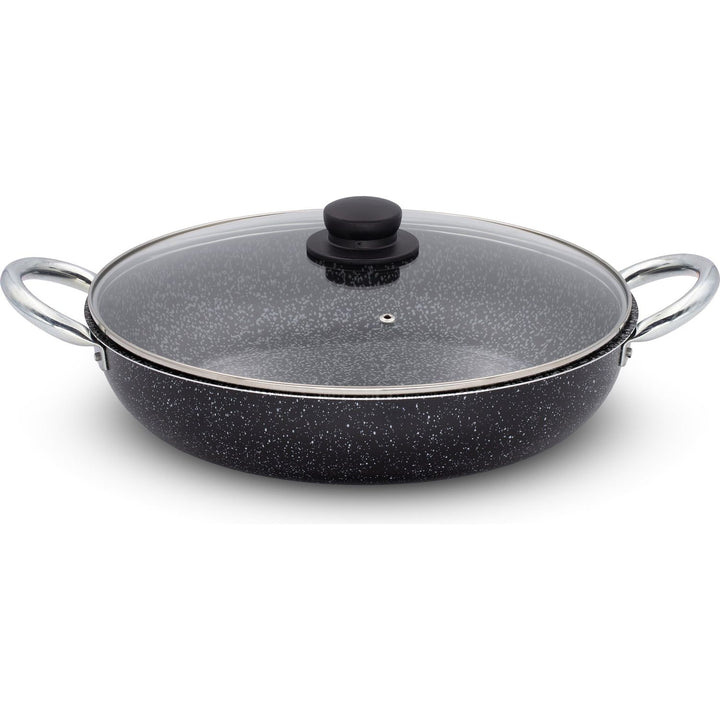 ACCADEMIA MUGNANO - Tegame 2 manici con coperchio in vetro Linea Maxima - diametro 34 cm