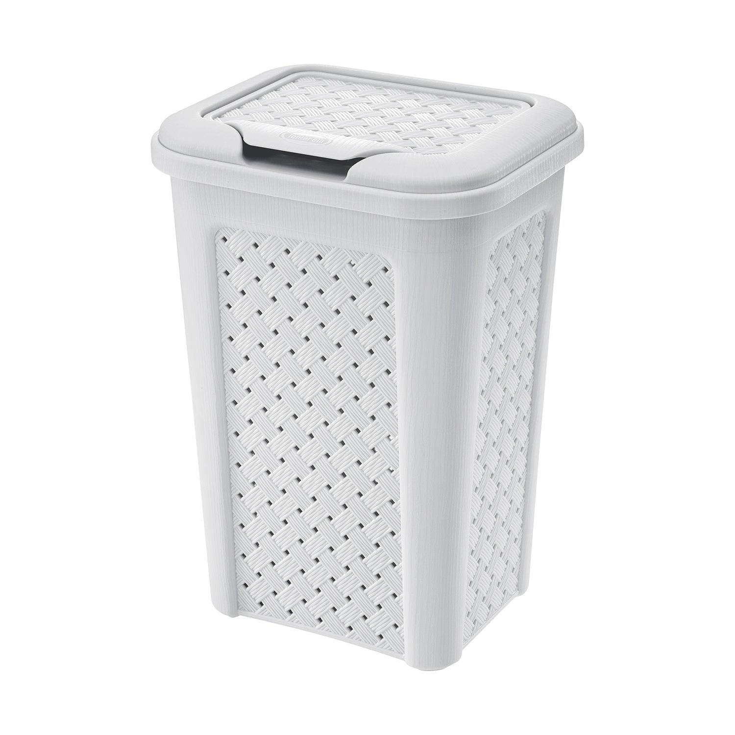 TONTARELLI - Cesto Portabiancheria Grigio chiaro 10 litri Linea Arianna - h35x24x20 cm