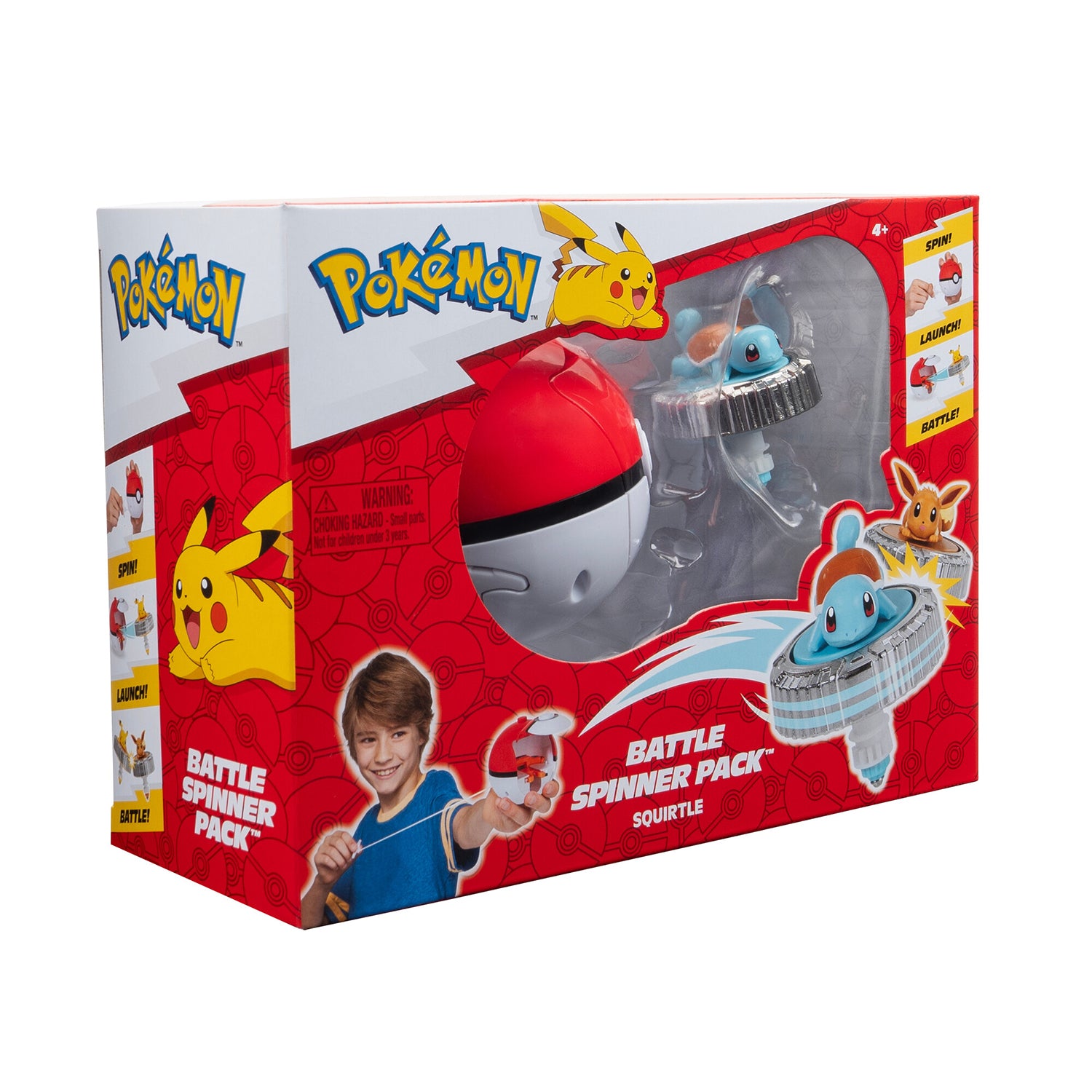 REI TOYS - Pokémon Battle Spinner Pack con Poké Ball