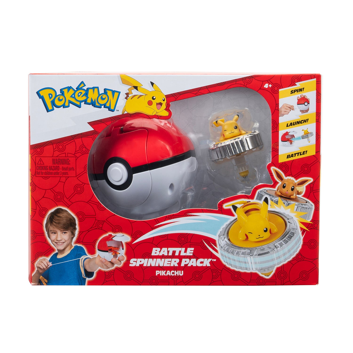 REI TOYS - Pokémon Battle Spinner Pack con Poké Ball