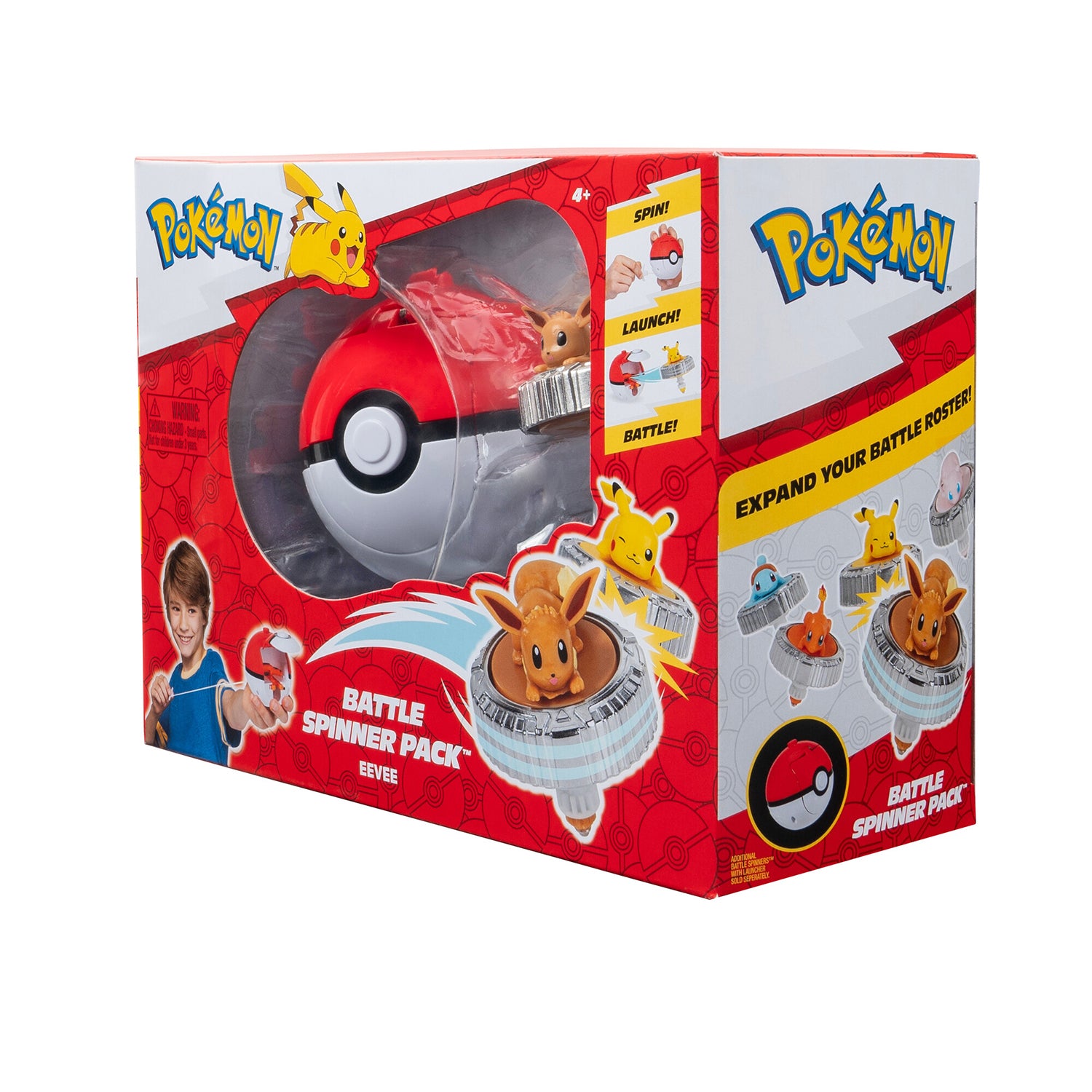 REI TOYS - Pokémon Battle Spinner Pack con Poké Ball