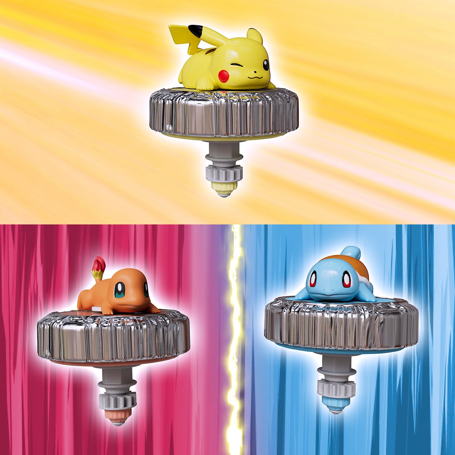 REI TOYS - Pokémon Battle Spinner Pack con Poké Ball