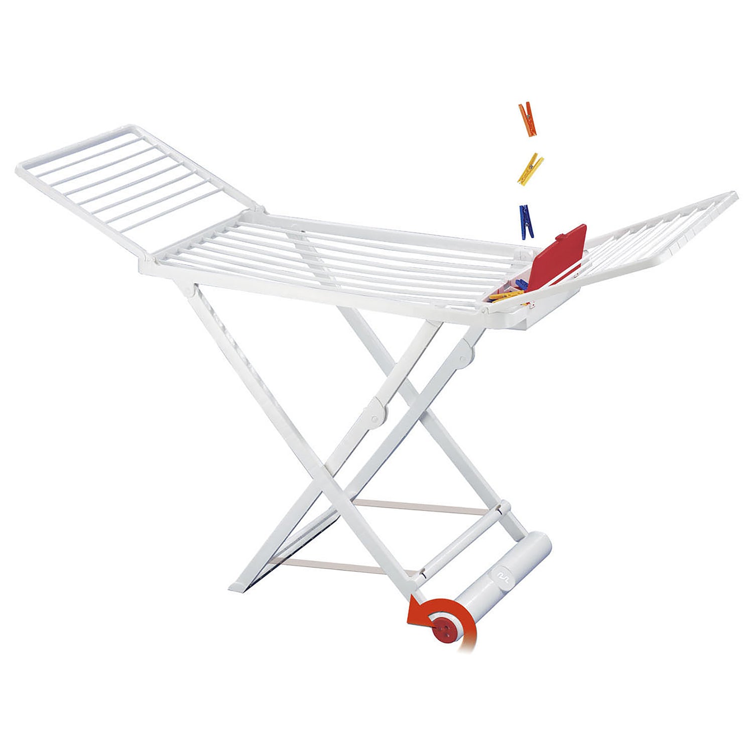 RAMACCIOTTI PLAST - Stendibiancheria Nanni con portamollette - 20 metri di stenditura