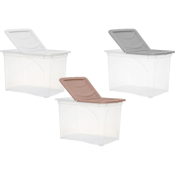 RAMACCIOTTI PLAST - Contenitore Multiuso Storage Box con ruote 66 litri - h40x60x41 cm