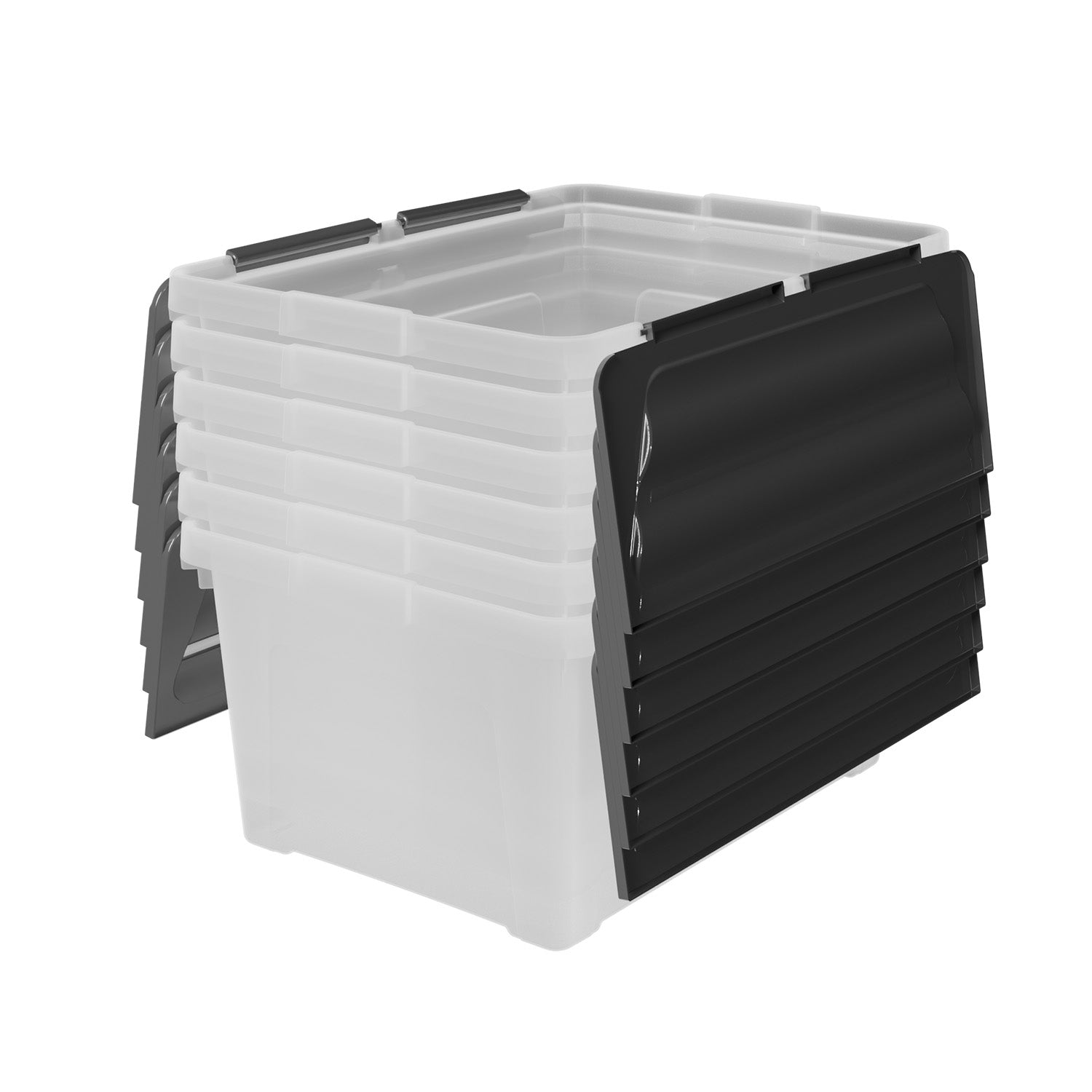PRACTICMAX - Contenitore Multiuso Multibox Eco 30 Litri - h25x50x37 cm