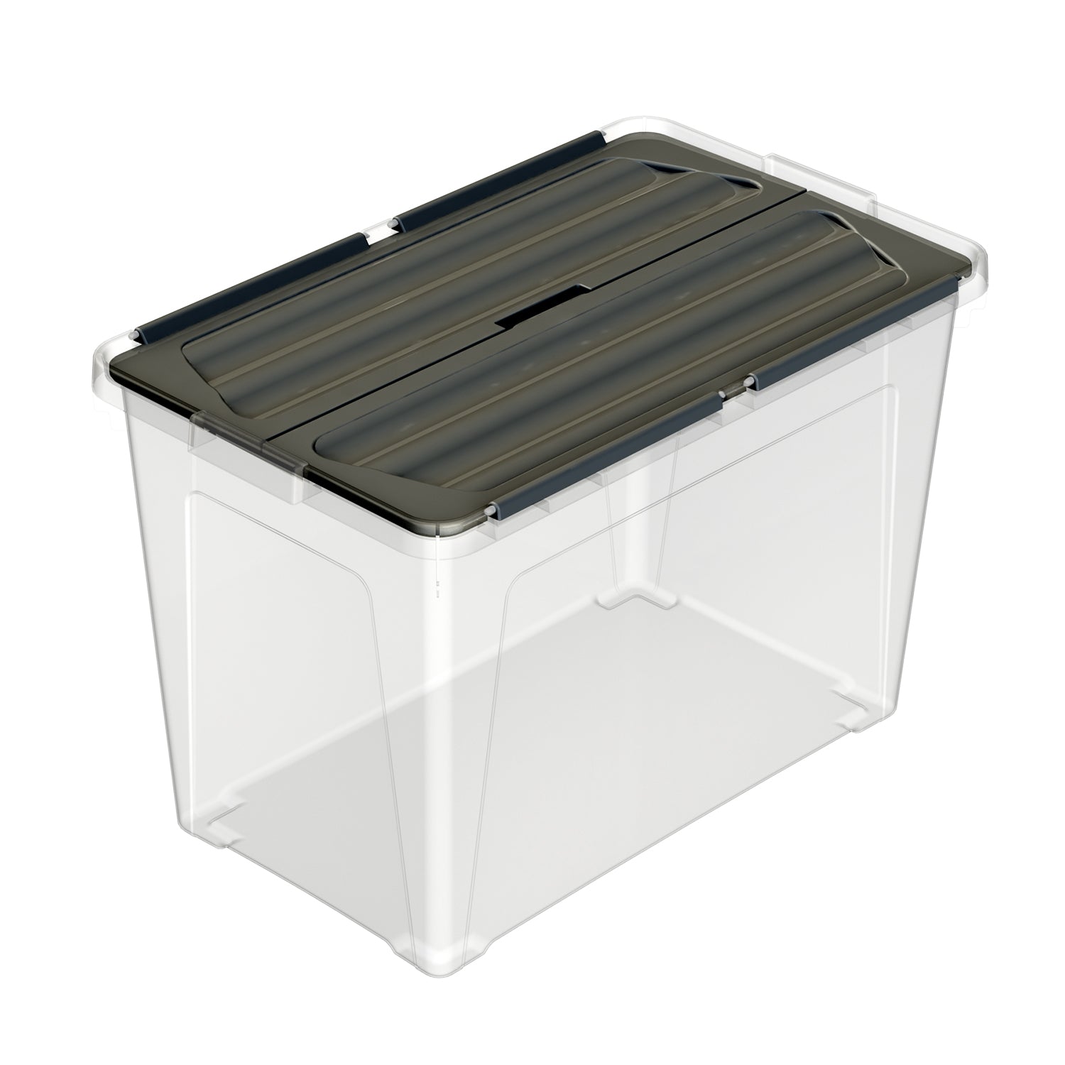PRACTICMAX - Contenitore Multiuso Multibox Eco 60 Litri - h40x60x36 cm