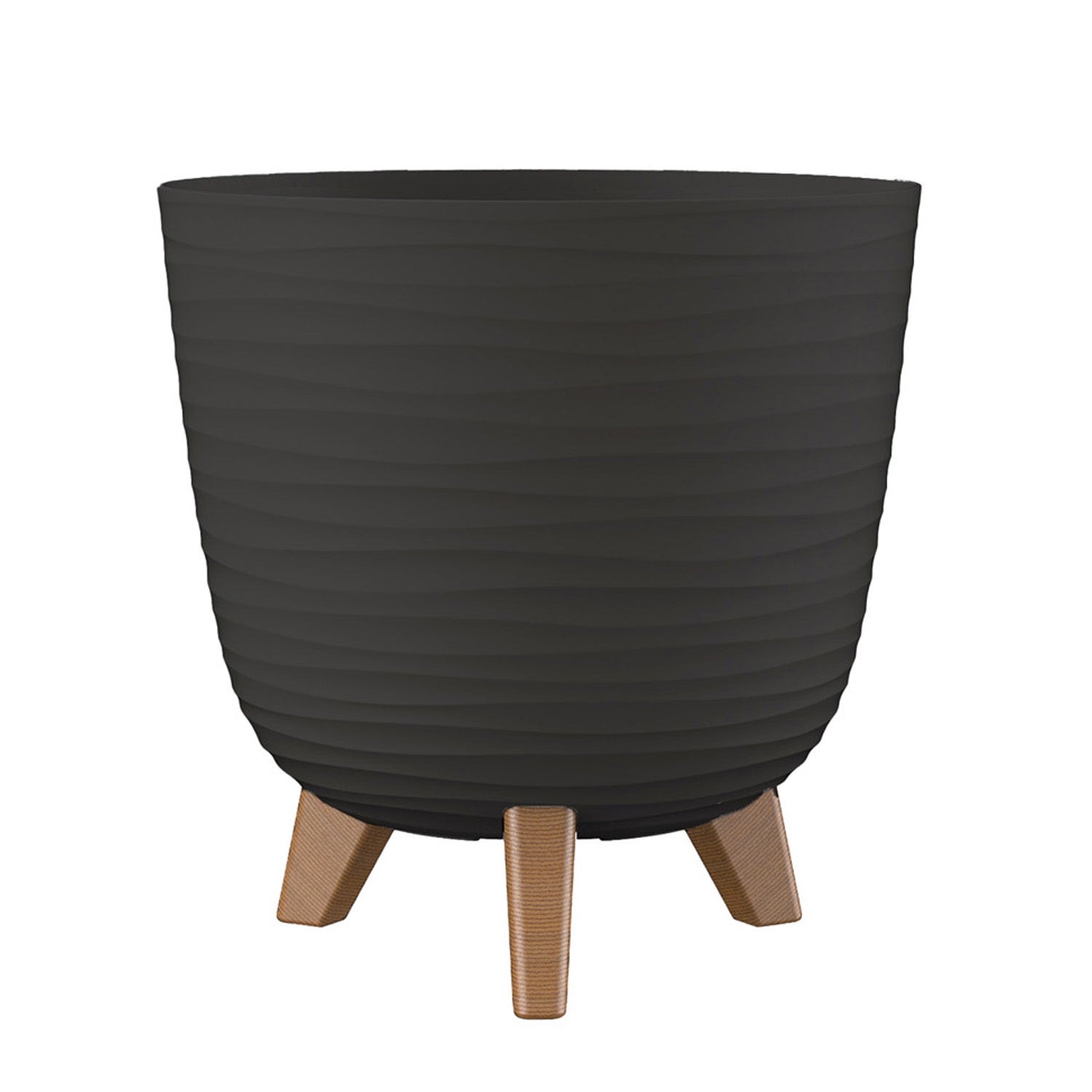 BLUMAX - Vaso Aurora Luna Antracite - h24 cm diametro 25 cm