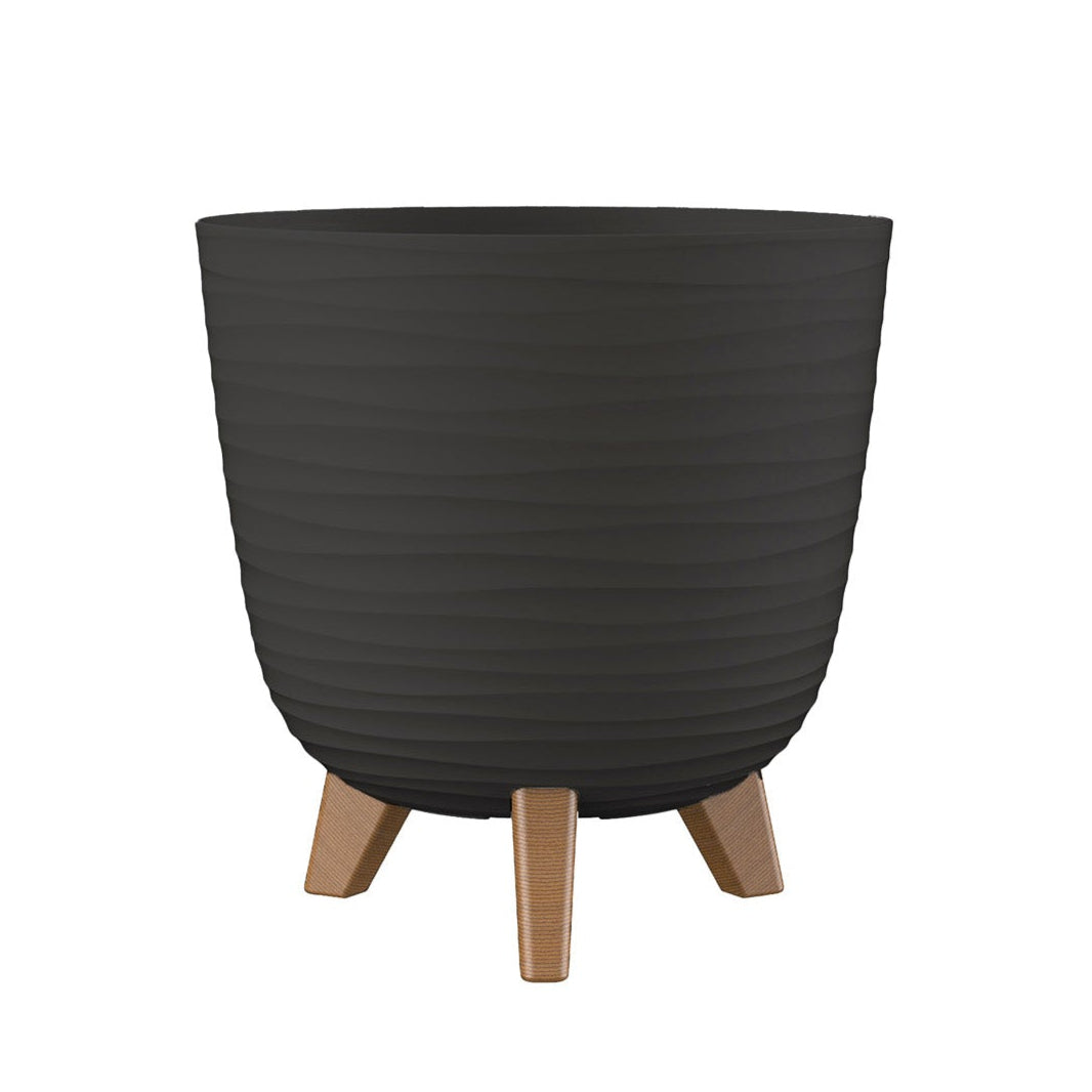 BLUMAX - Vaso Aurora Luna Antracite - h28 cm diametro 30 cm