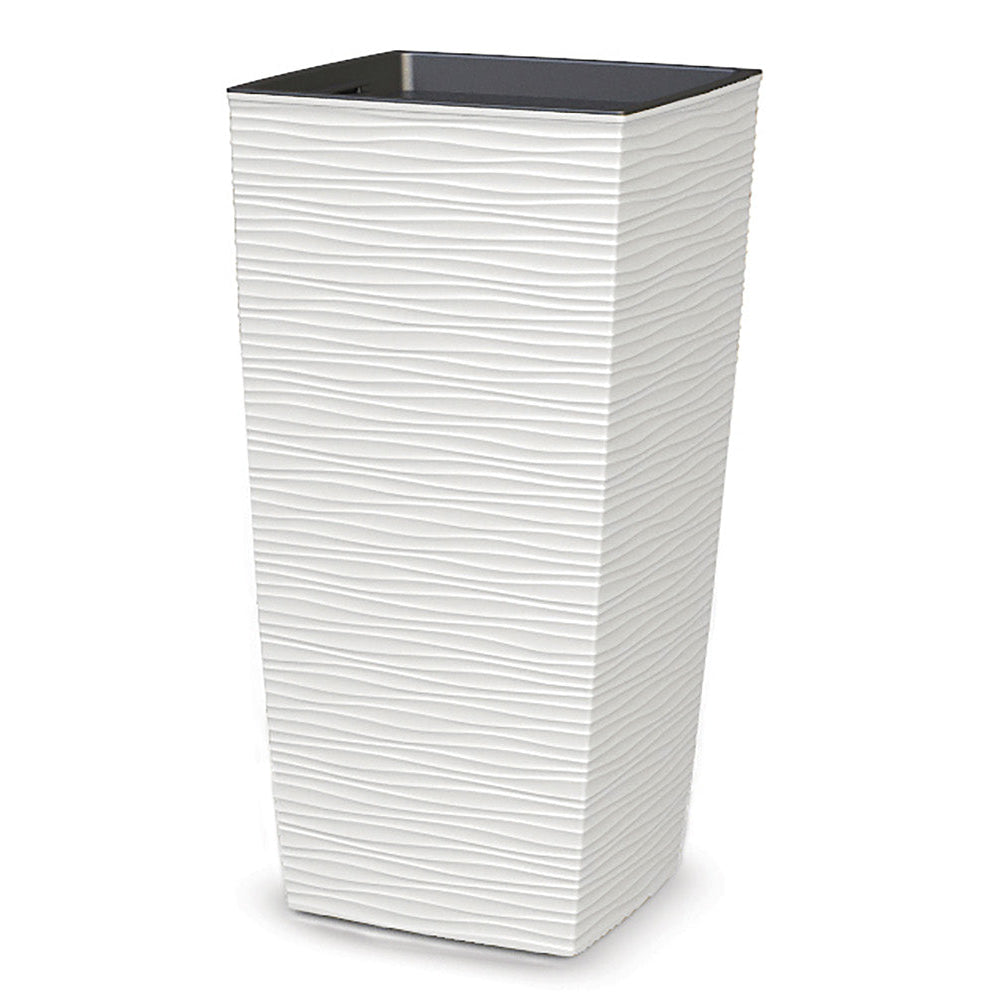 BLUMAX - Vaso Aurora Bianco con Inserto - h57x30x30 cm