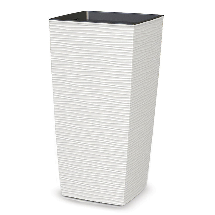 BLUMAX - Vaso Aurora Bianco con Inserto - h57x30x30 cm