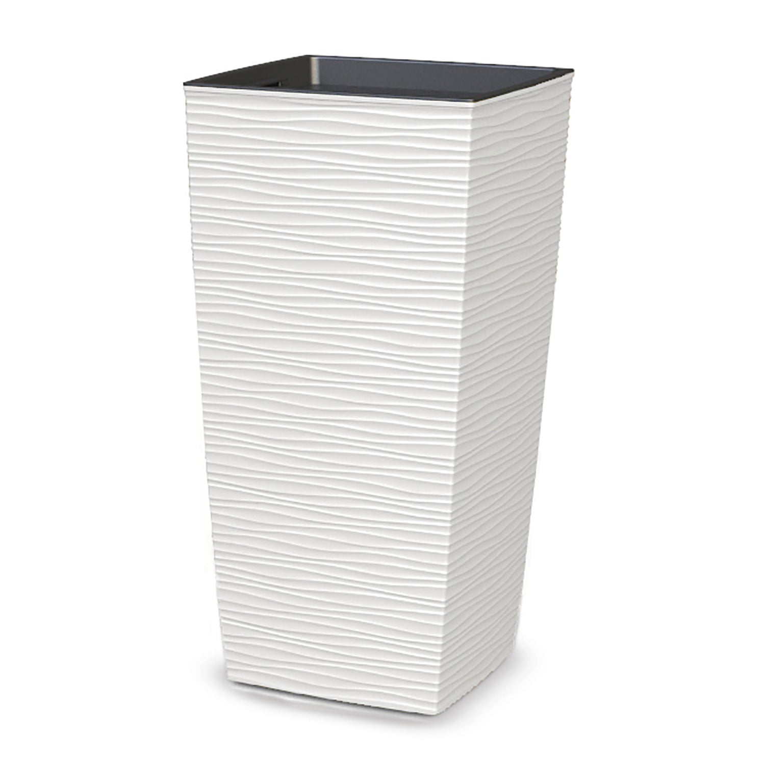 BLUMAX - Vaso Aurora Bianco con Inserto - h67x35x35 cm