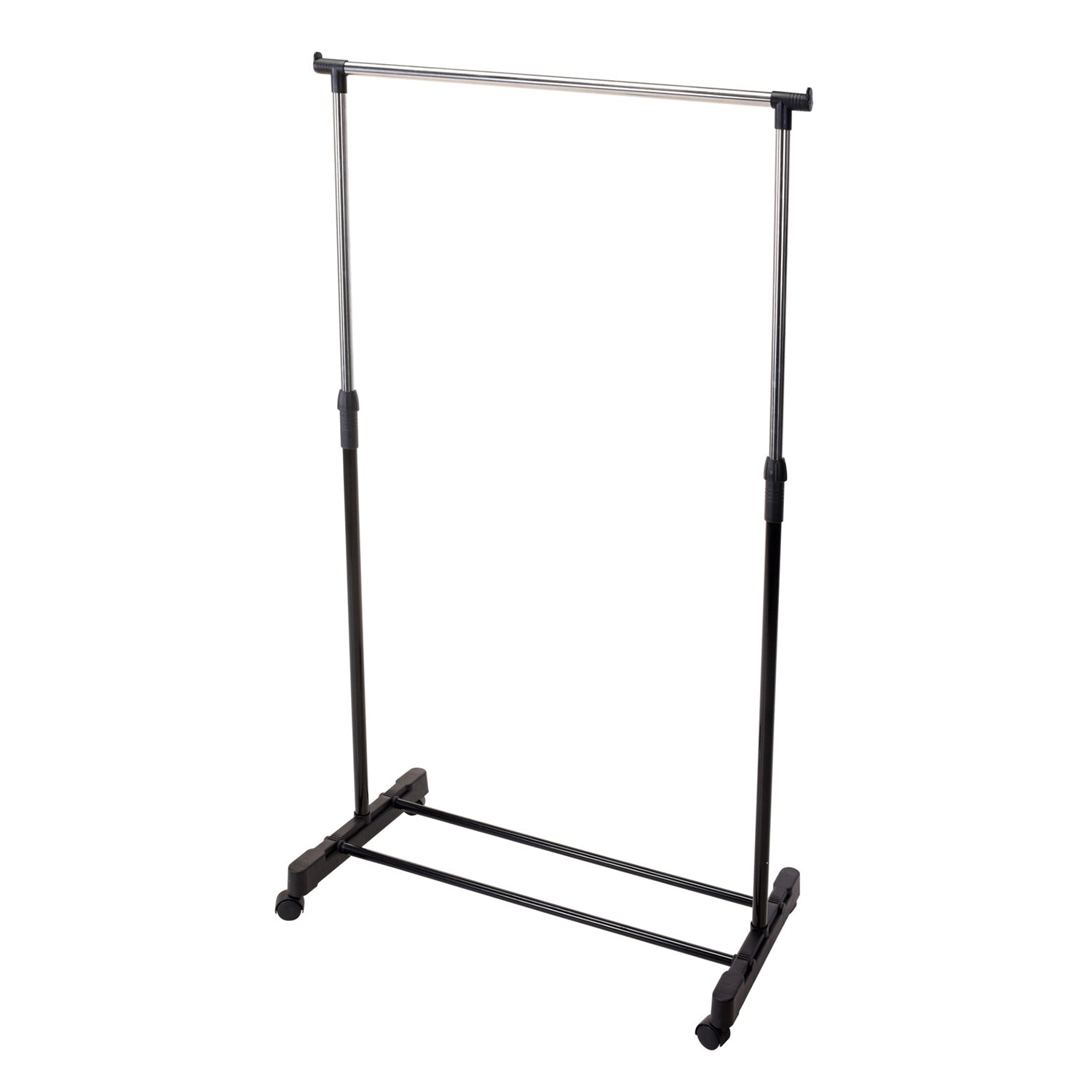 KOOPMAN - Appendiabiti Stand Regolabile con Ruote in Acciaio - h165x80x42 cm