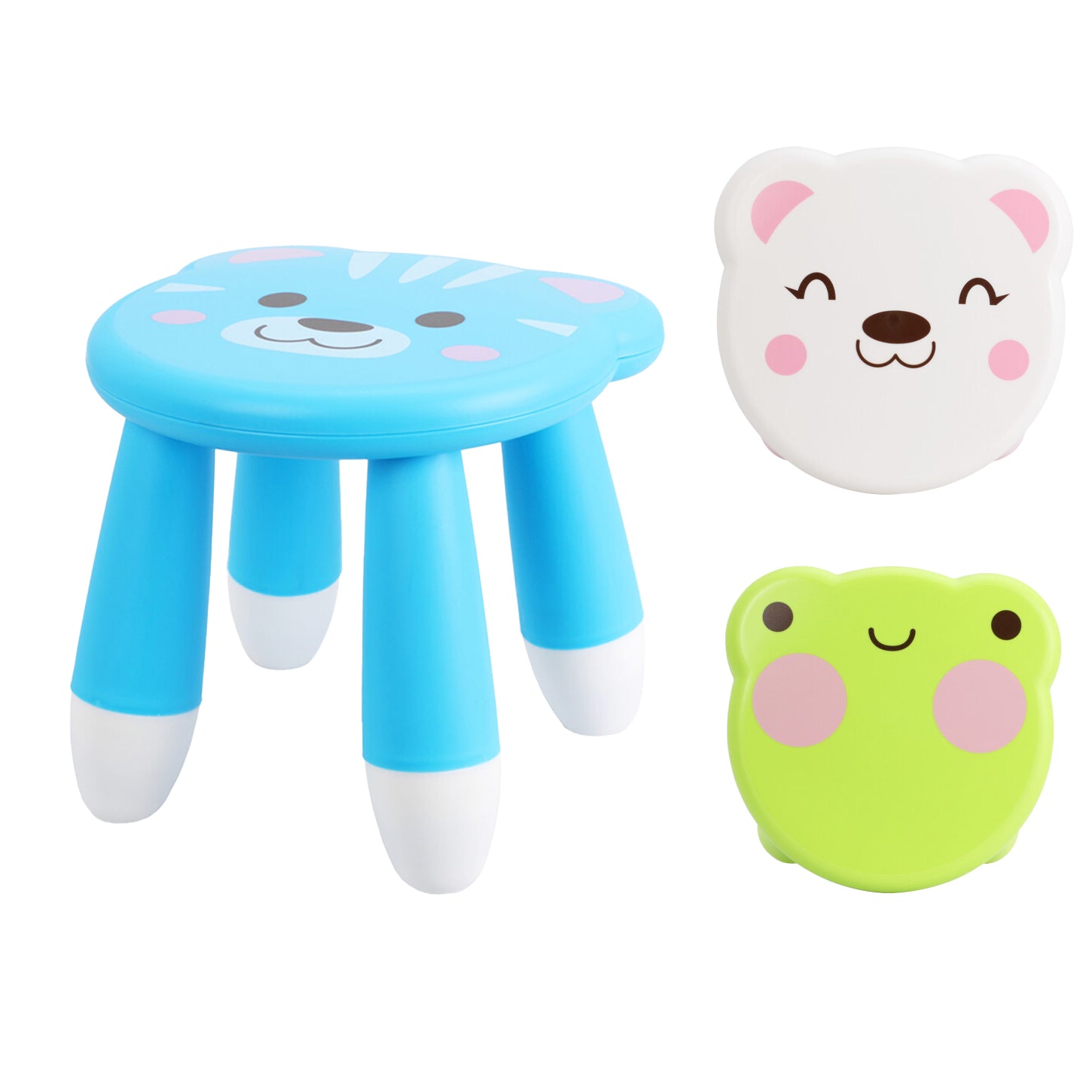 KOOPMAN - Sgabello Bambini Animal Friends h21 cm - Design Animaletti Assortiti