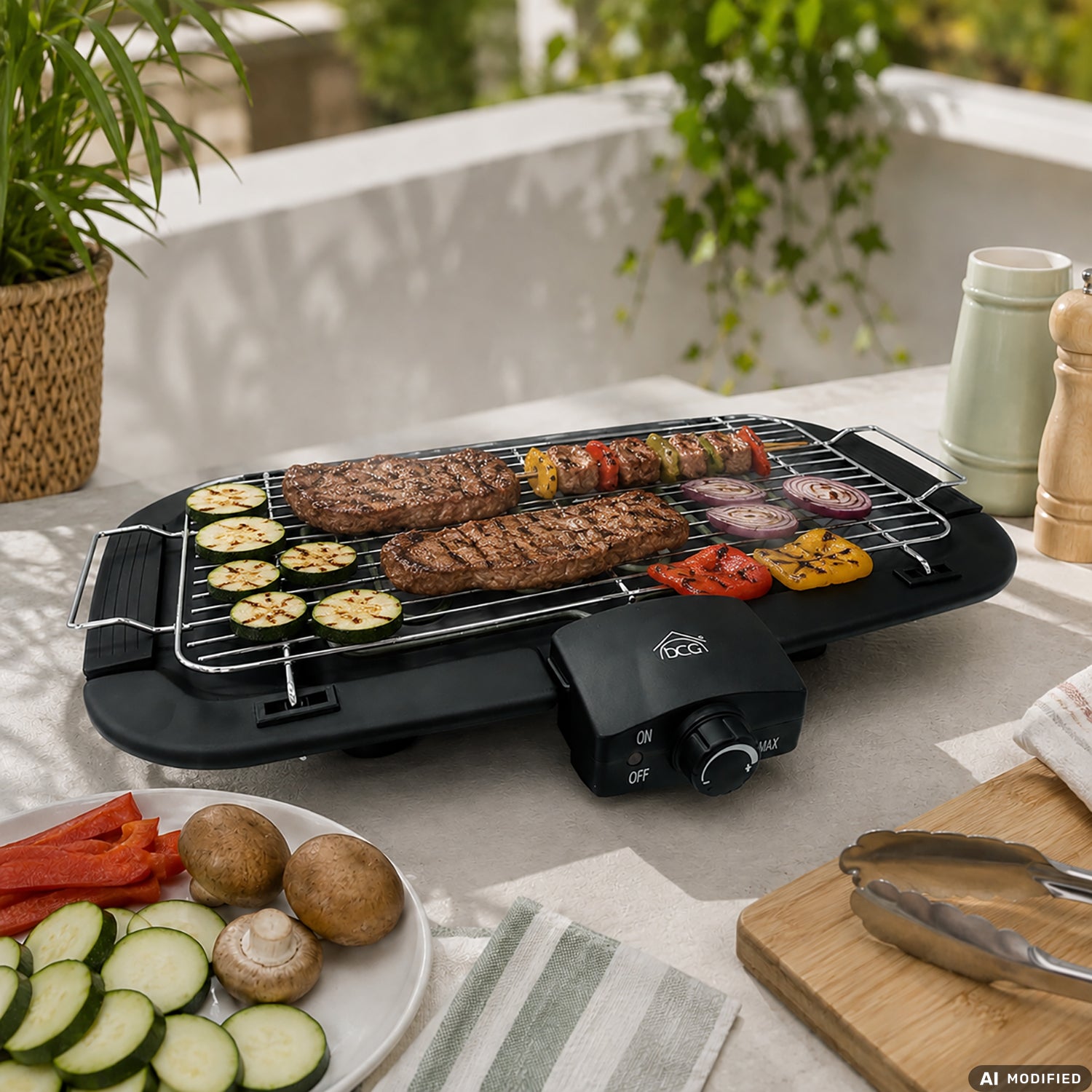 DCG - Barbecue Elettrico da Tavolo 2300 Watt