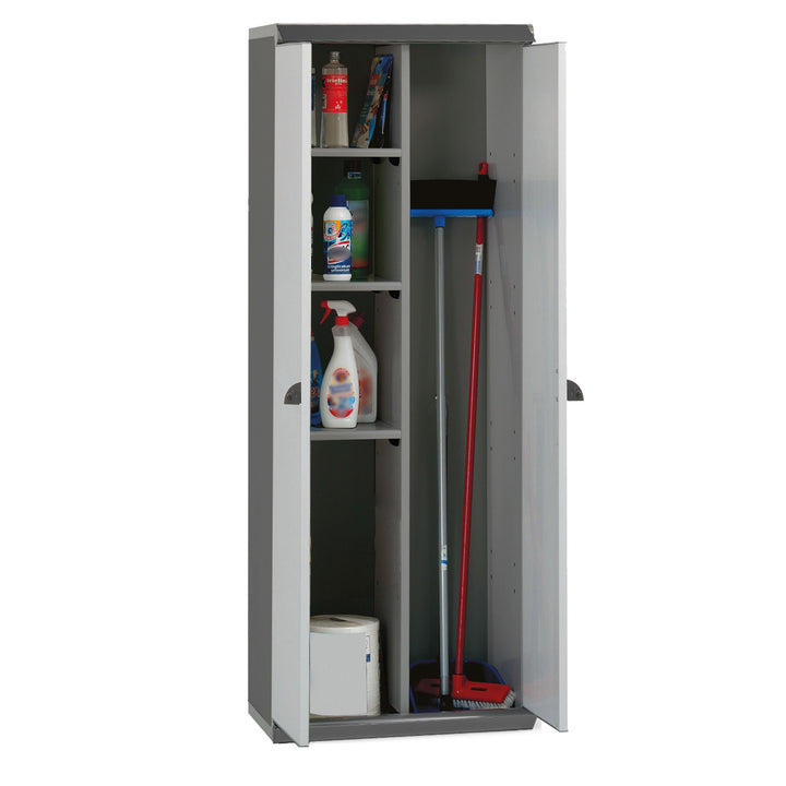 GAROFALO - Mobile Alto Multiuso Portascope in PVC Riciclato con Ripiani Linea Tris Basic Recycled