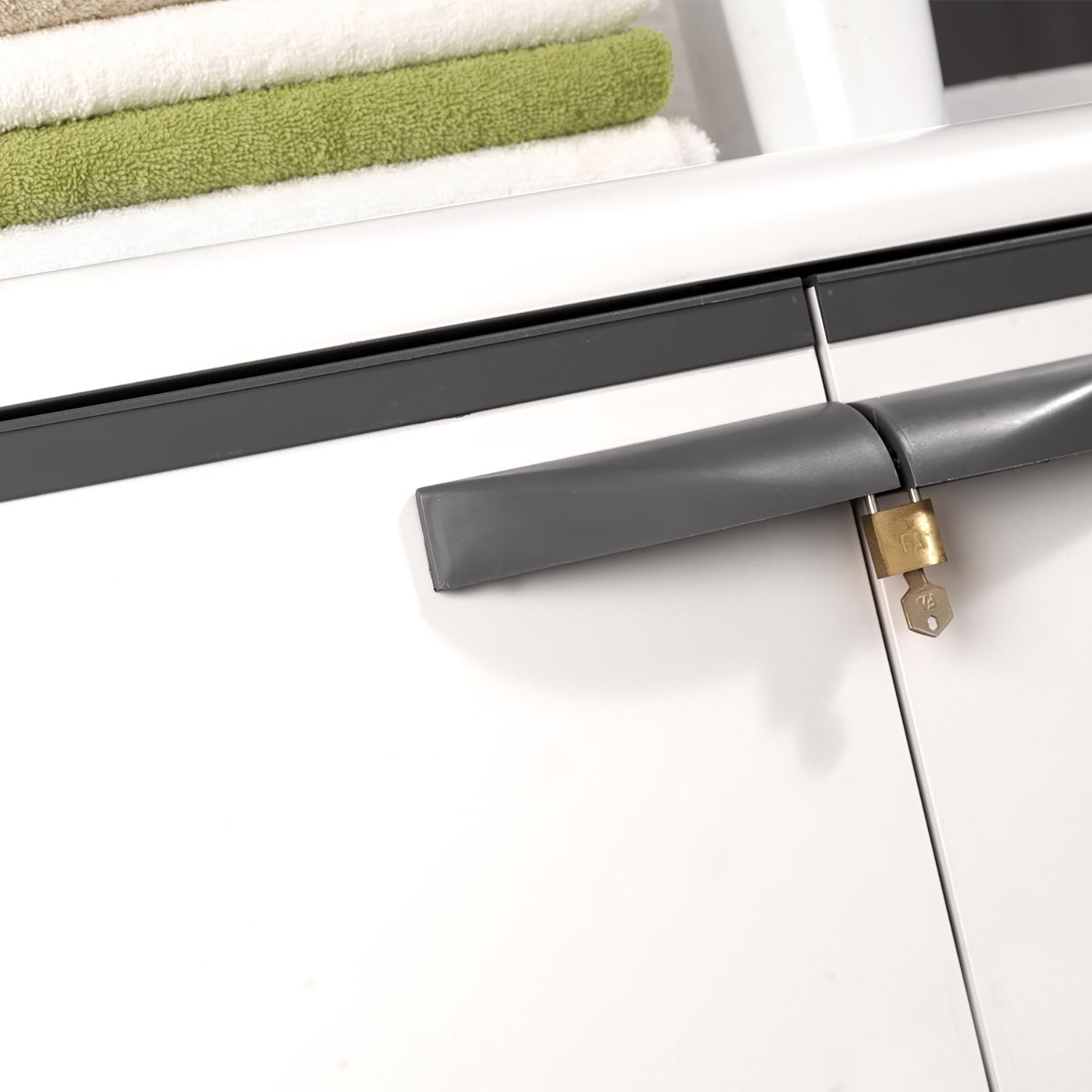 GAROFALO - Mobile Basso Multiuso in PVC con Ripiani Linea Easy Iceline - h92x70x39 cm