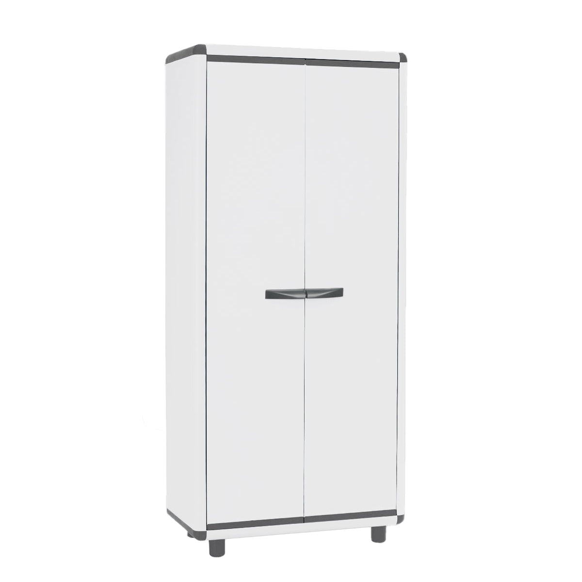 GAROFALO - Mobile Alto Multiuso Portascope in PVC con 4 Ripiani Linea Easy Iceline - h175x70x39 cm