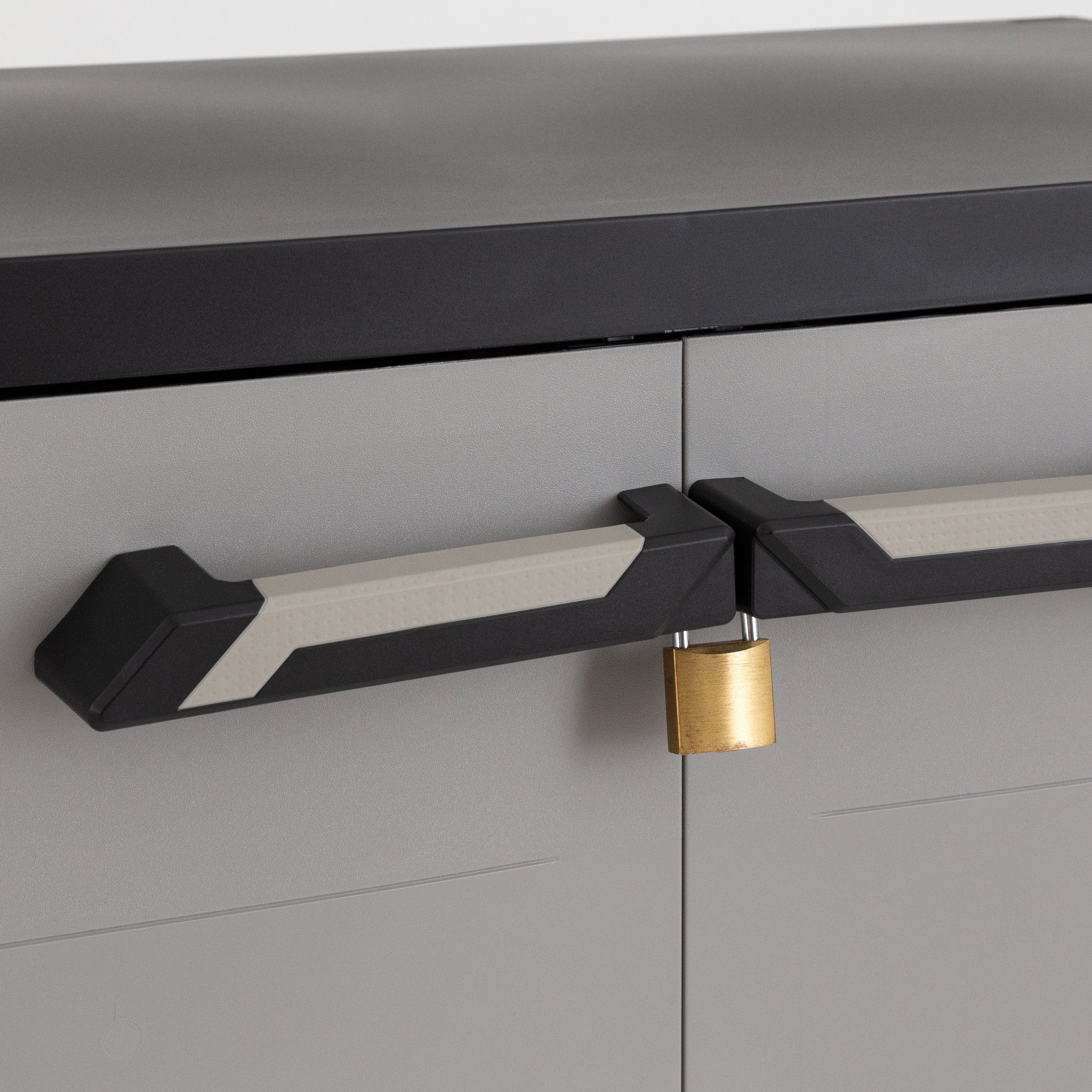 TOOMAX - Armadio Basso Prime Antracite Scuro/Grigio Tortora h88x66x40 cm