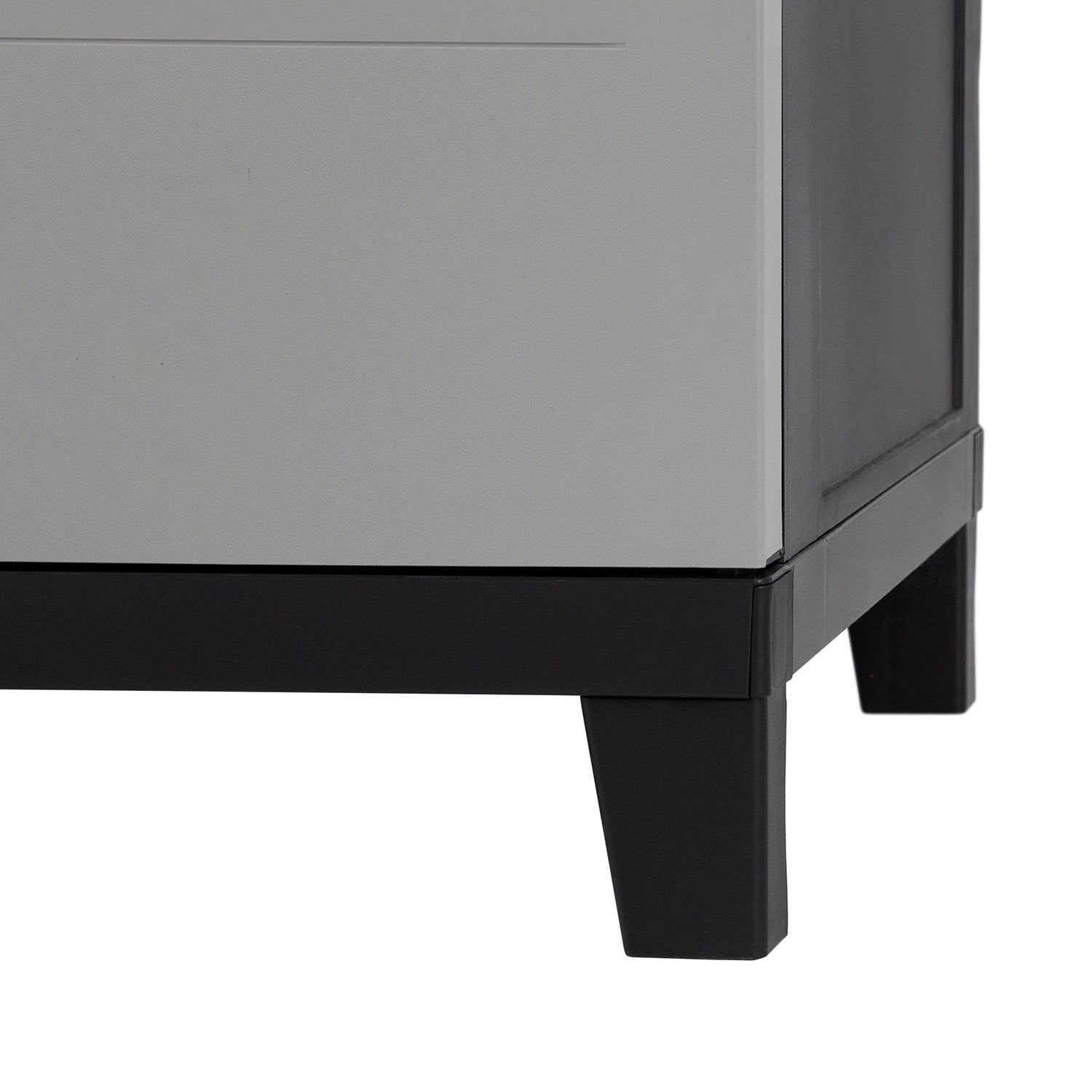 TOOMAX - Armadio per raccolta differenziata Prime 3 Scomparti Antracite Scuro/Grigio Tortora h88x66x40 cm