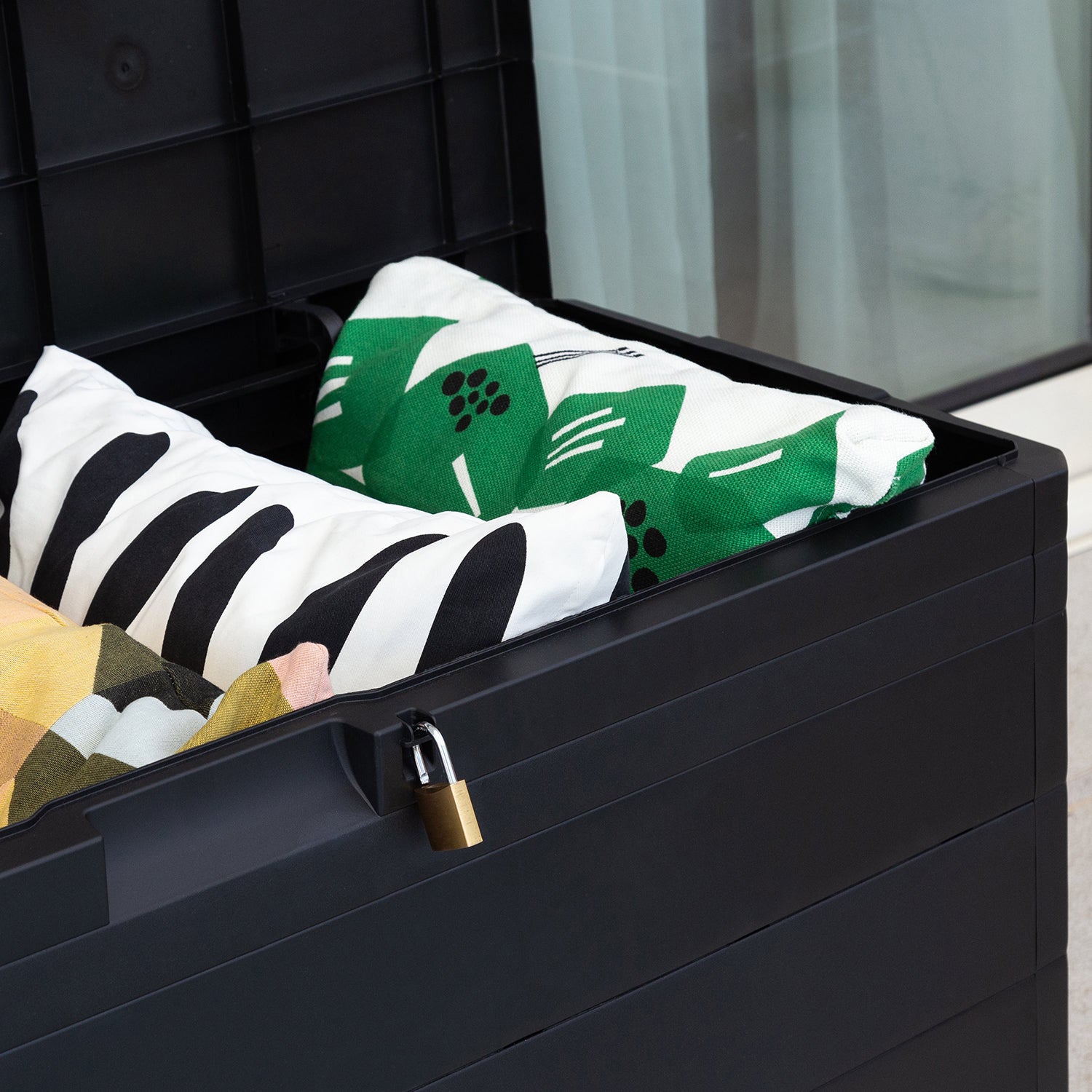 TOOMAX - Baule Multiuso Multibox Elegance Antracite 280 Litri - h56x117x45 cm