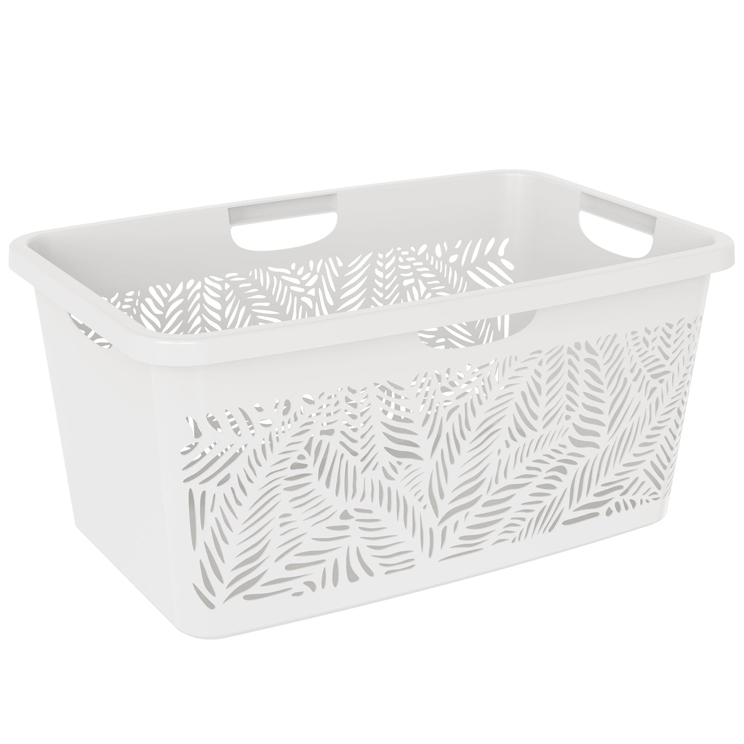 DEA HOME - Cesta Jungle Basket Bianca 47 litri - h28x59x39 cm