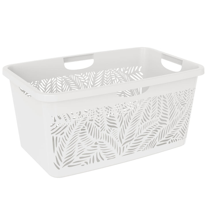 DEA HOME - Cesta Jungle Basket Bianca 47 litri - h28x59x39 cm