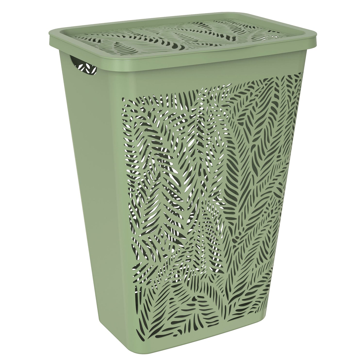 DEA HOME - Cesta Portabiancheria Jungle Hamper Verde Salvia 55 litri - h59x41,5x34 cm