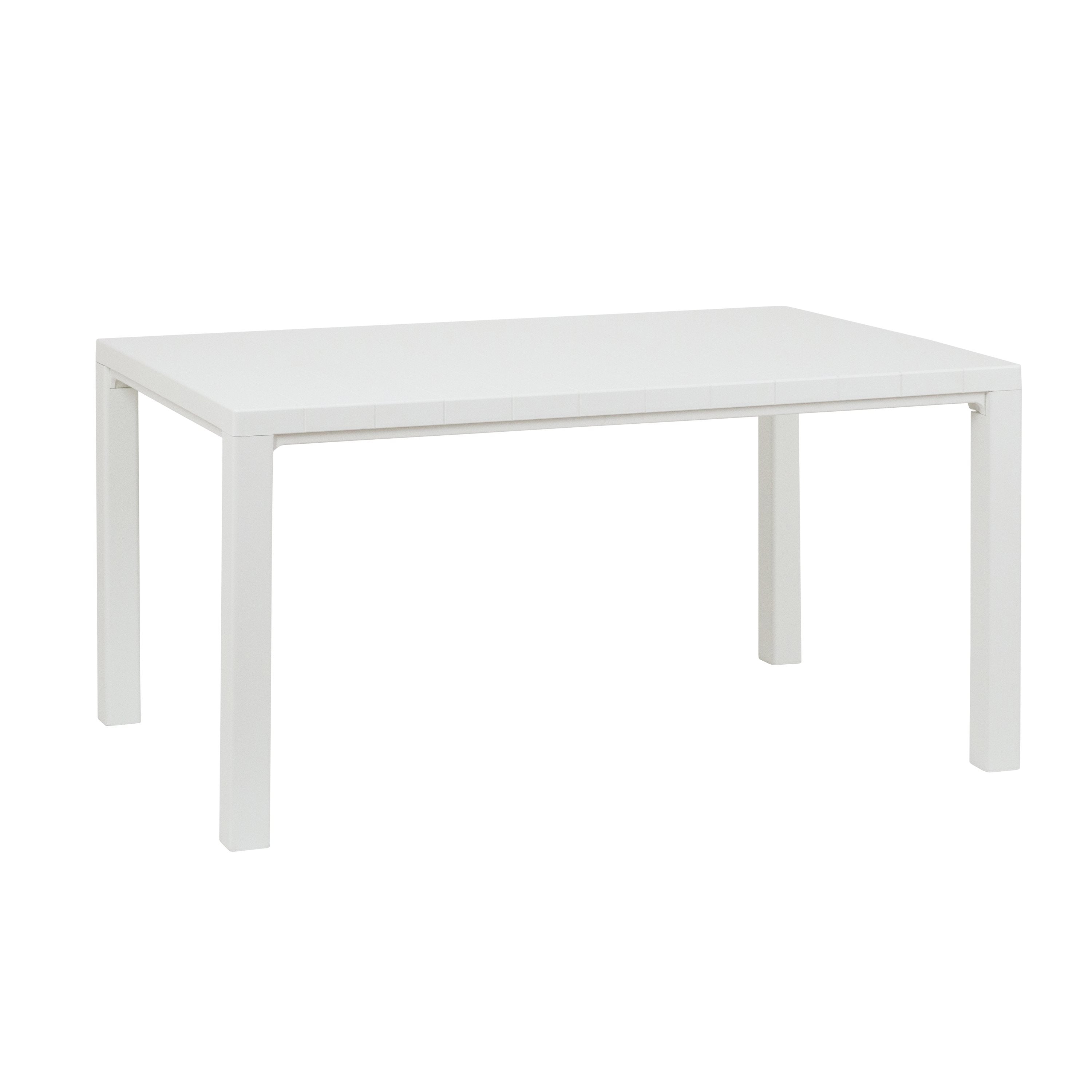 TOOMAX - Tavolo da giardino Davide Bianco Effetto Legno - h74x147x88 cm