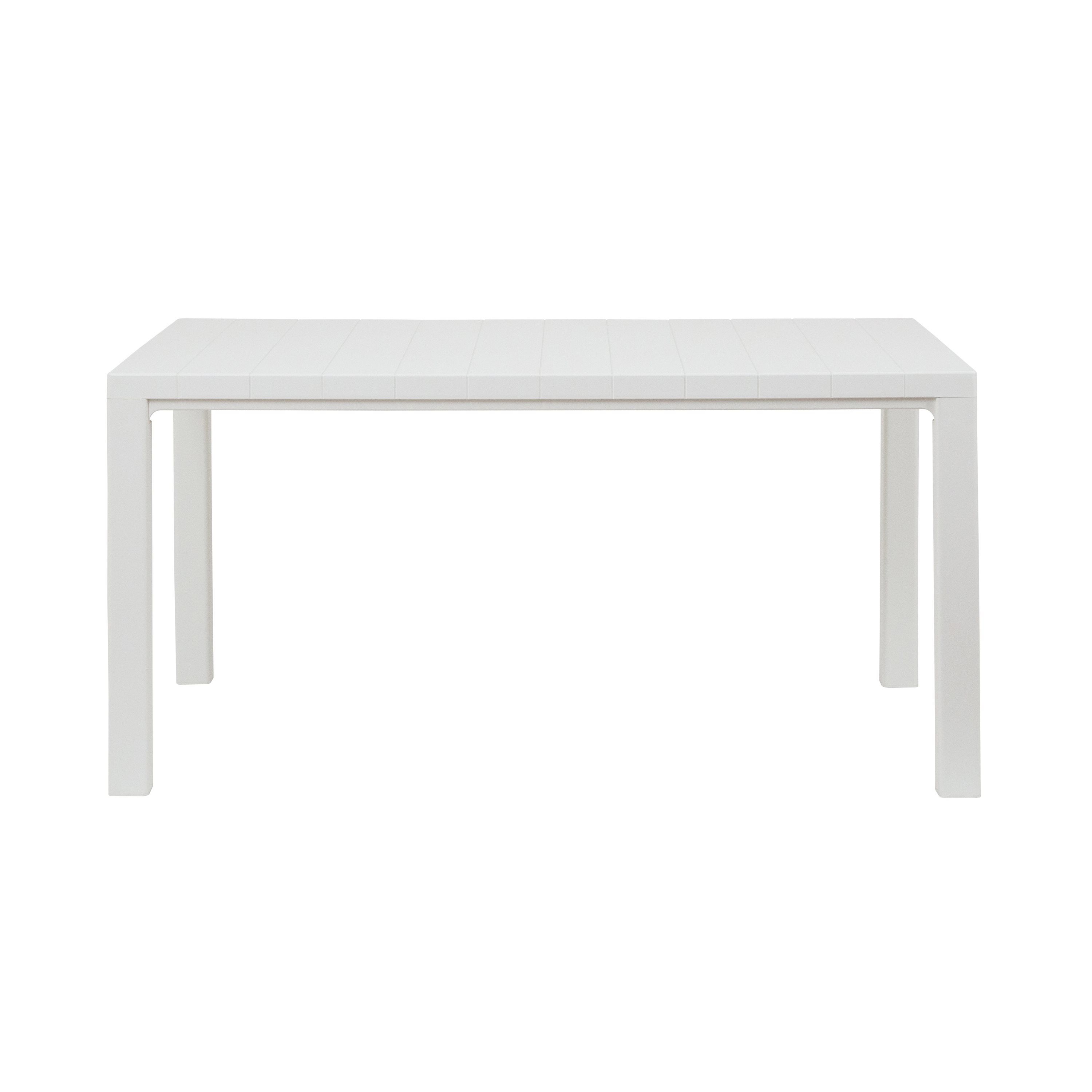 TOOMAX - Tavolo da giardino Davide Bianco Effetto Legno - h74x147x88 cm