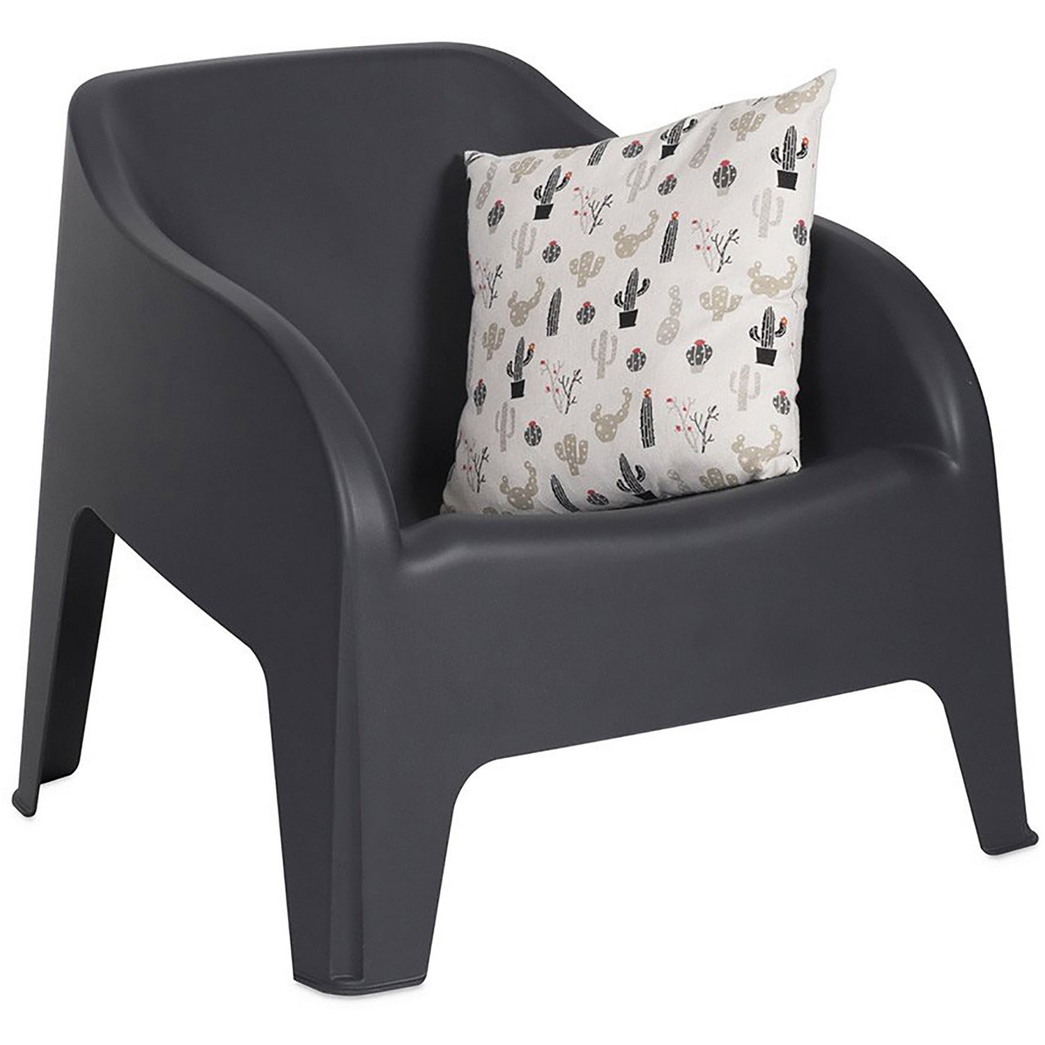 TOOMAX - Poltrona da esterno Petra Antracite - h70x79x76,5 cm