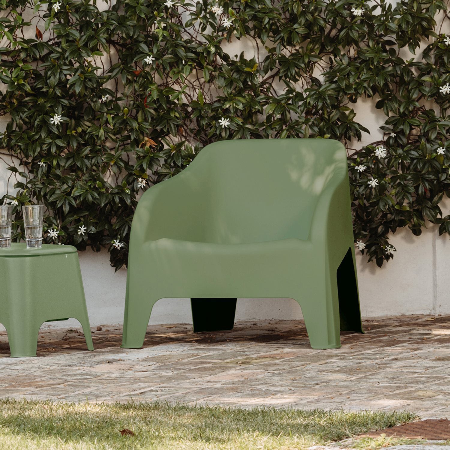 TOOMAX - Poltrona da Giardino Petra in Polipropilene Verde Salvia - h70x79x76,5 cm