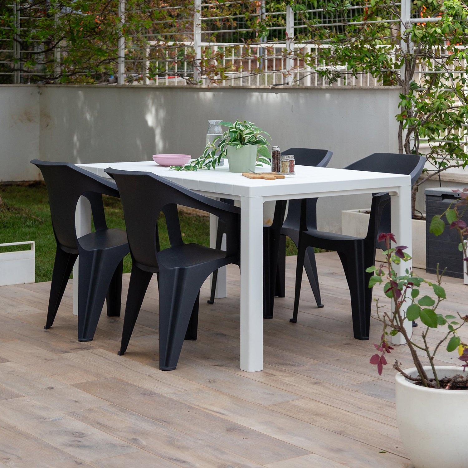 TOOMAX - Sedia Marina Antracite - h83x59x54,5 cm