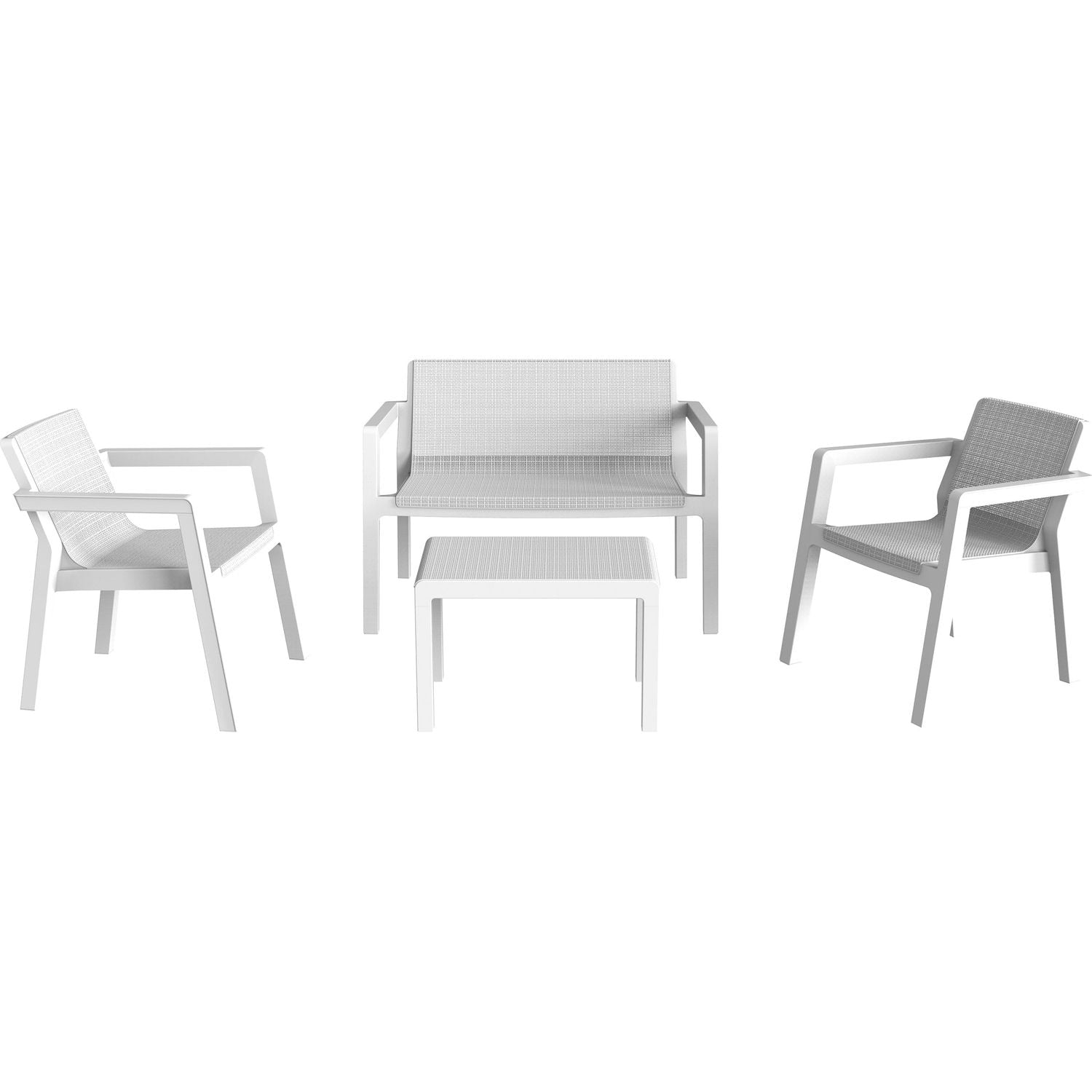 TOOMAX - Set da giardino Riviera 4 posti Bianco