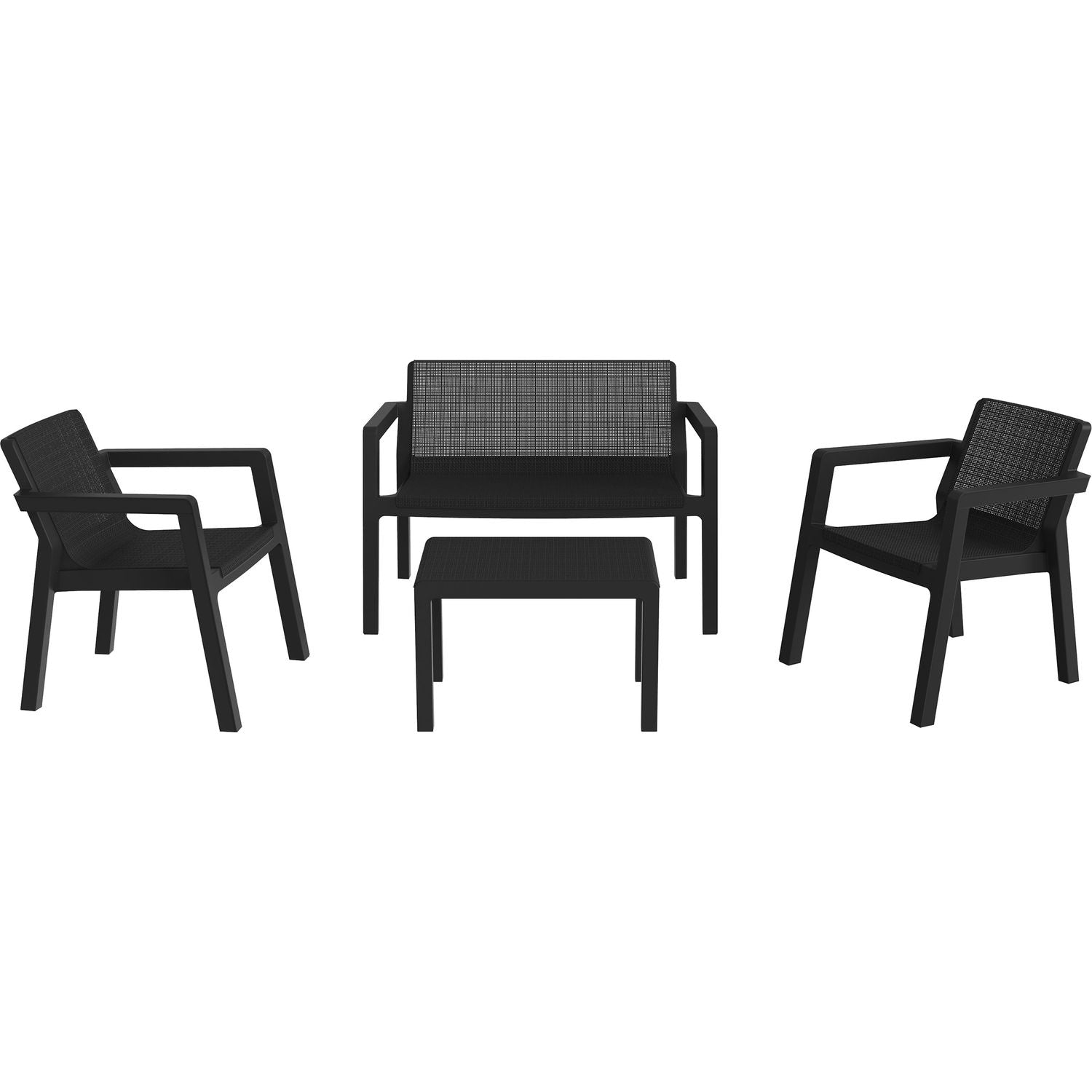 TOOMAX - Set da giardino Riviera 4 posti Antracite