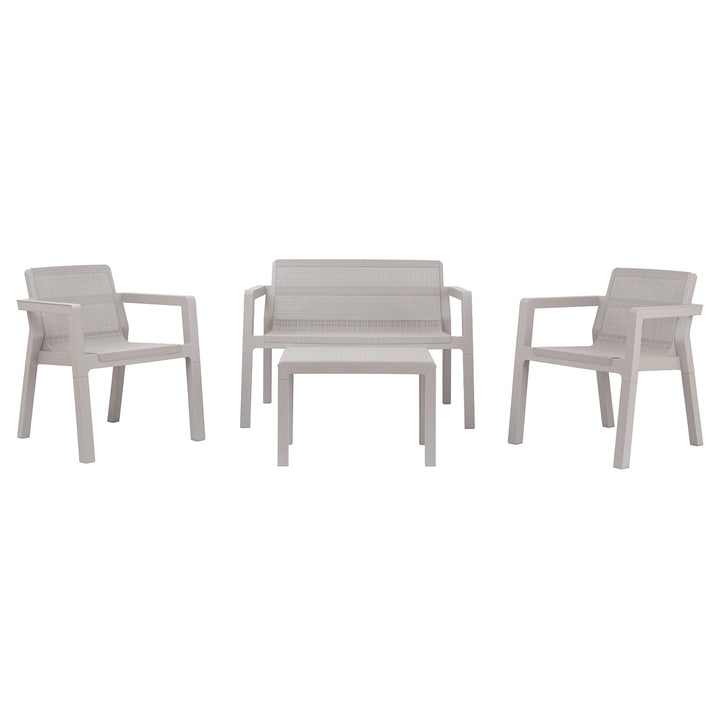 TOOMAX - Set da giardino Riviera 4 posti Grigio Tortora