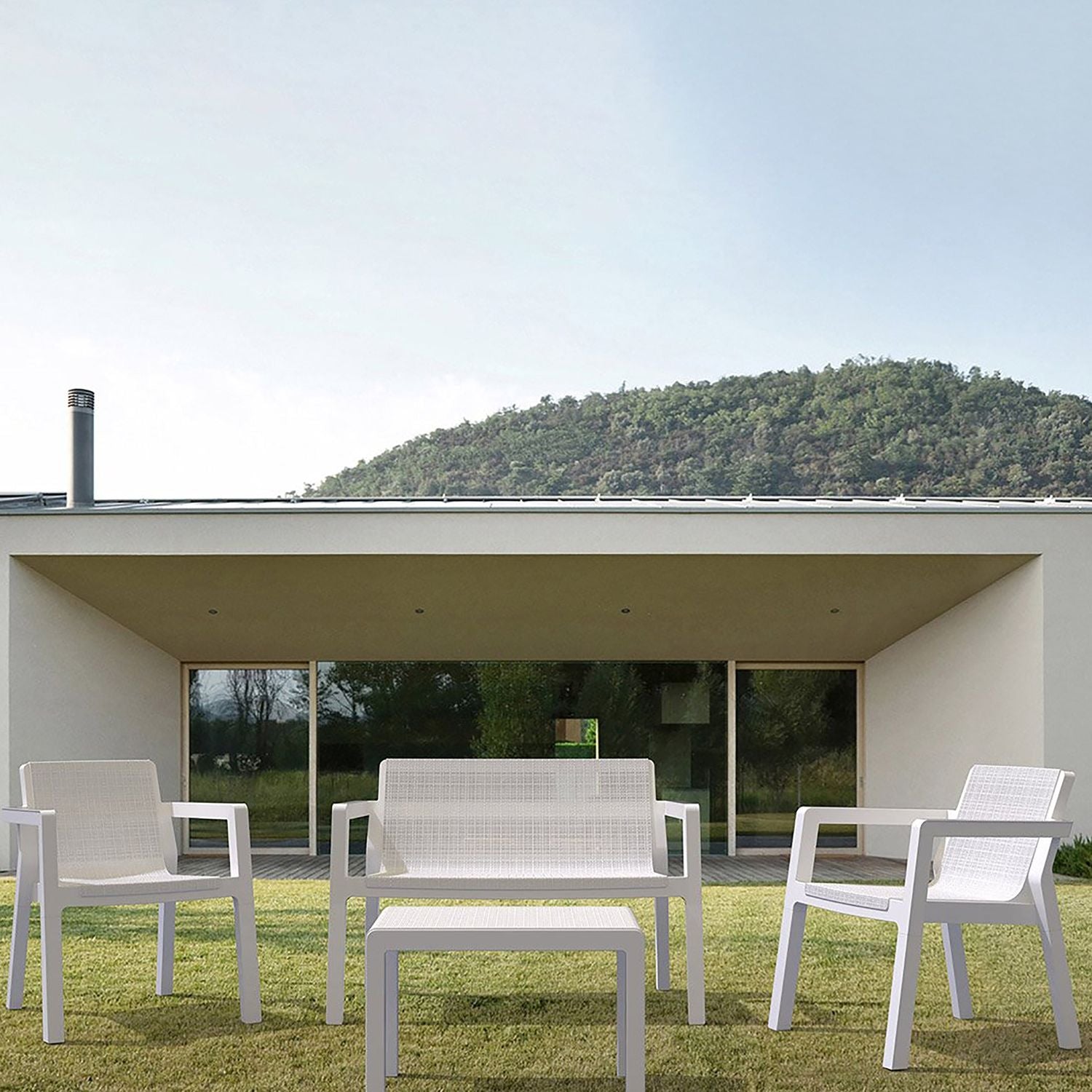 TOOMAX - Set da giardino Riviera 4 posti Bianco