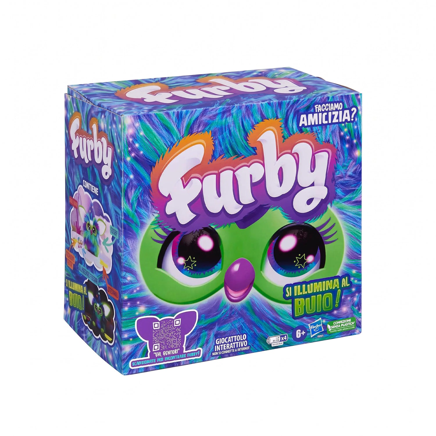 HASBRO - Furby Galaxy Interattivo Peluche Luminoso con Oltre 600 Reazioni
