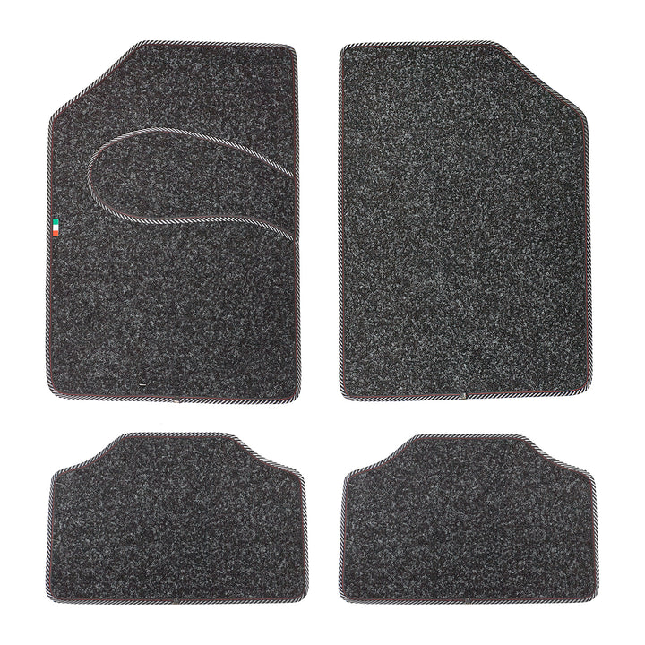 RHUTTEN - Tappeto Auto Moquette Lusso Universale 4 pezzi