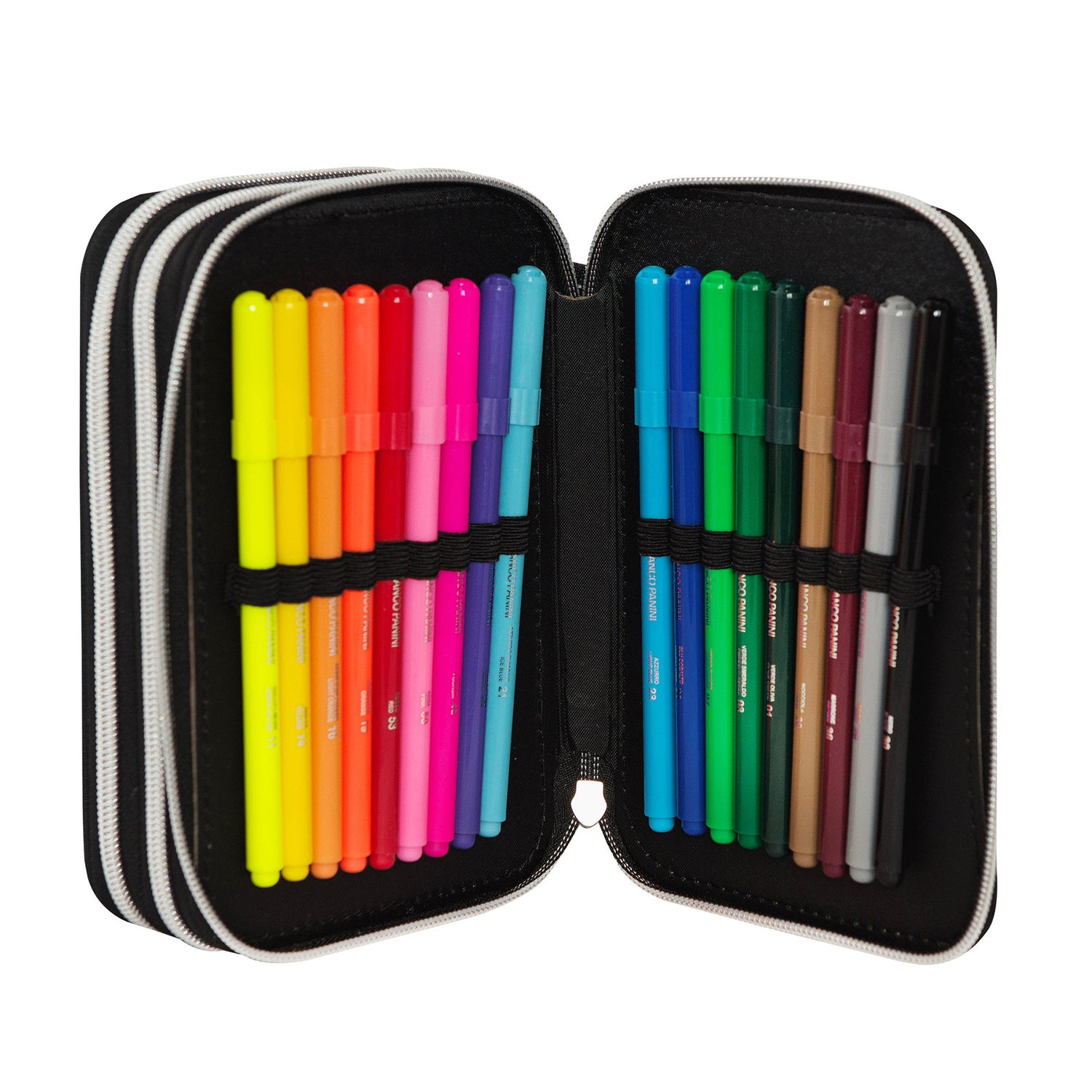 FC PANINI - Astuccio Minecraft Movie 3 Zip Nero/Verde