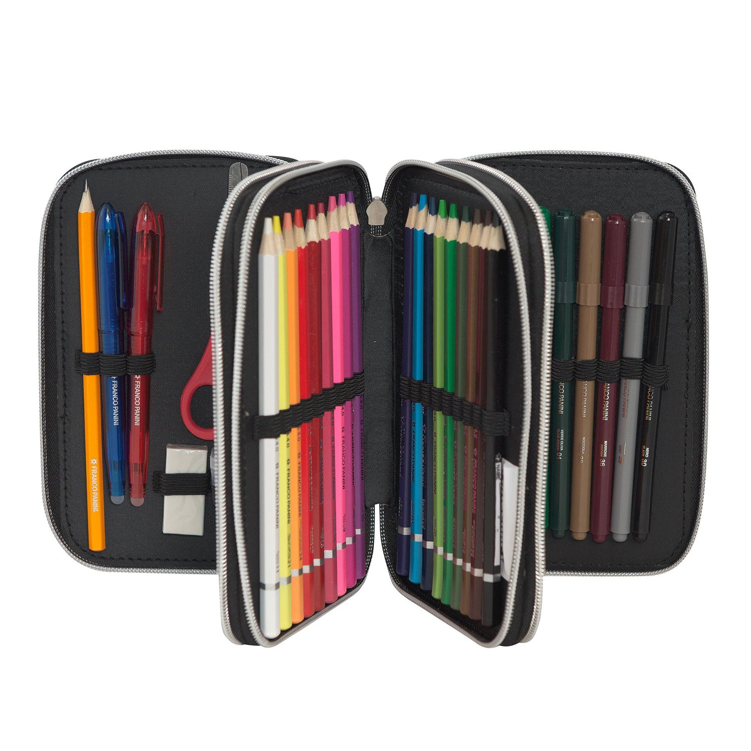 FC PANINI - Astuccio Minecraft Movie 3 Zip Nero/Verde