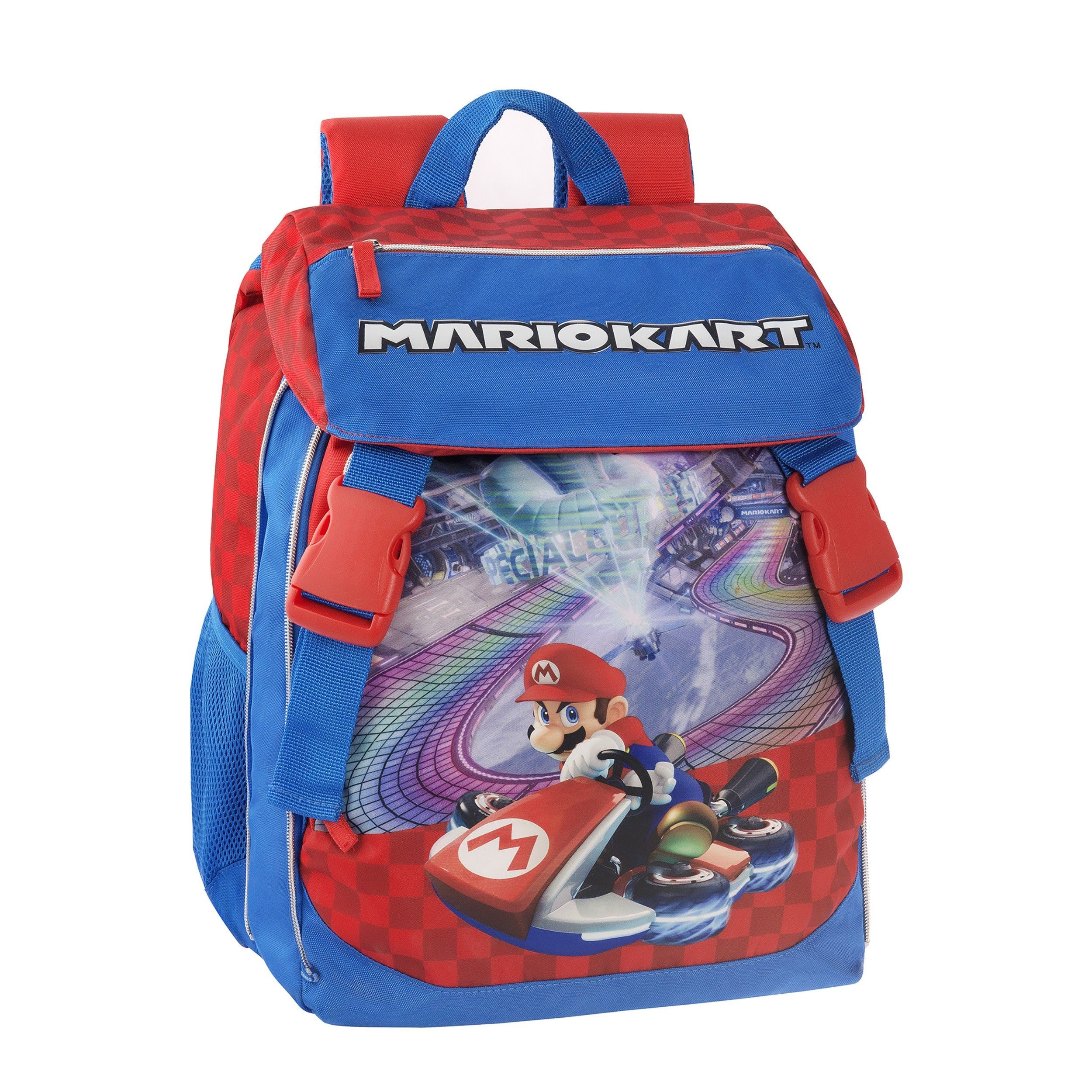 FC PANINI - Zaino Mario kart Estensibile Blu/rosso