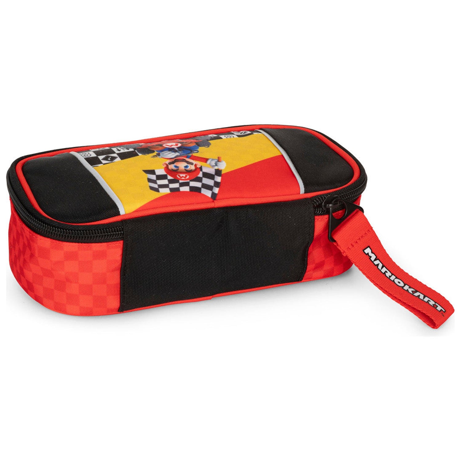 FC PANINI - Astuccio Ovale Mario kart Nero/Rosso/Giallo