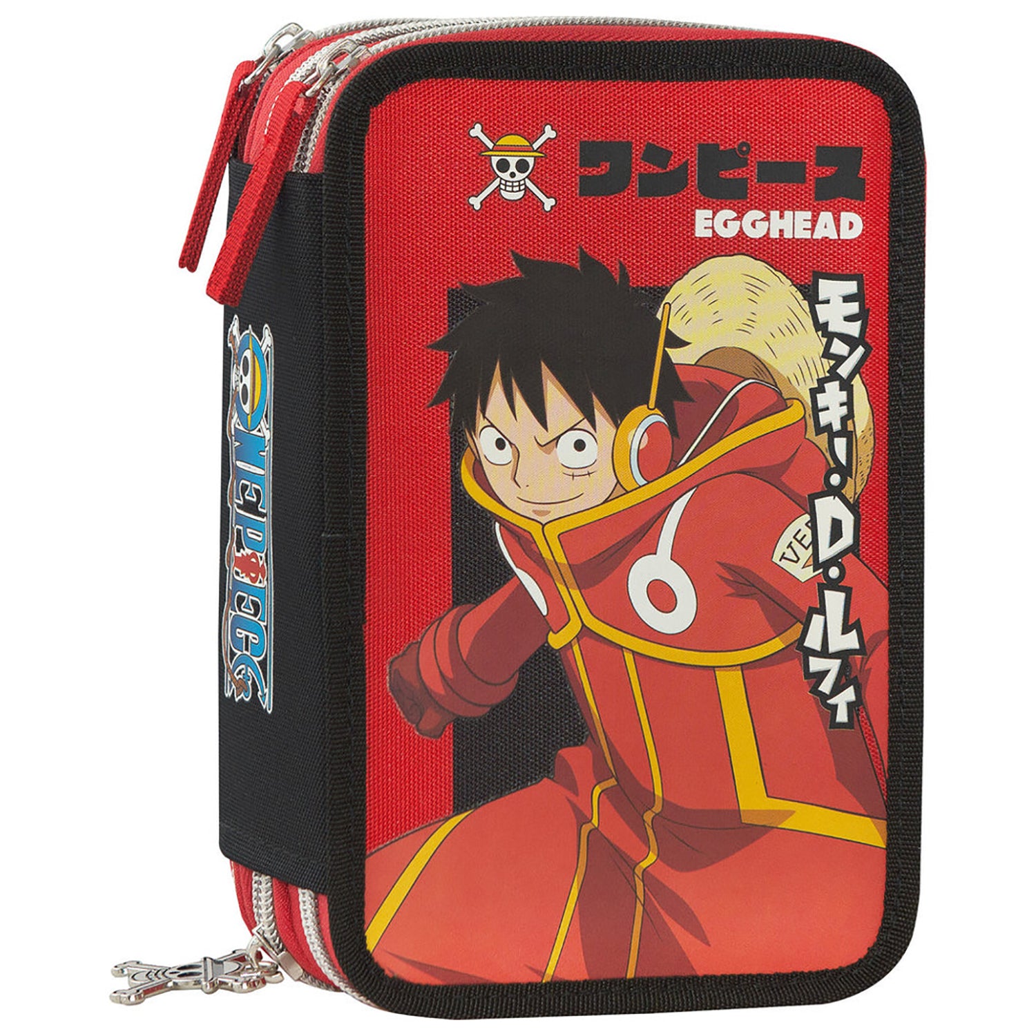 FC PANINI - Astuccio 3 Zip One Piece Rosso