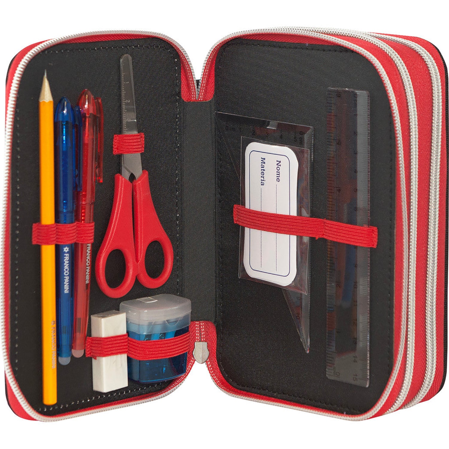 FC PANINI - Astuccio 3 Zip One Piece Rosso