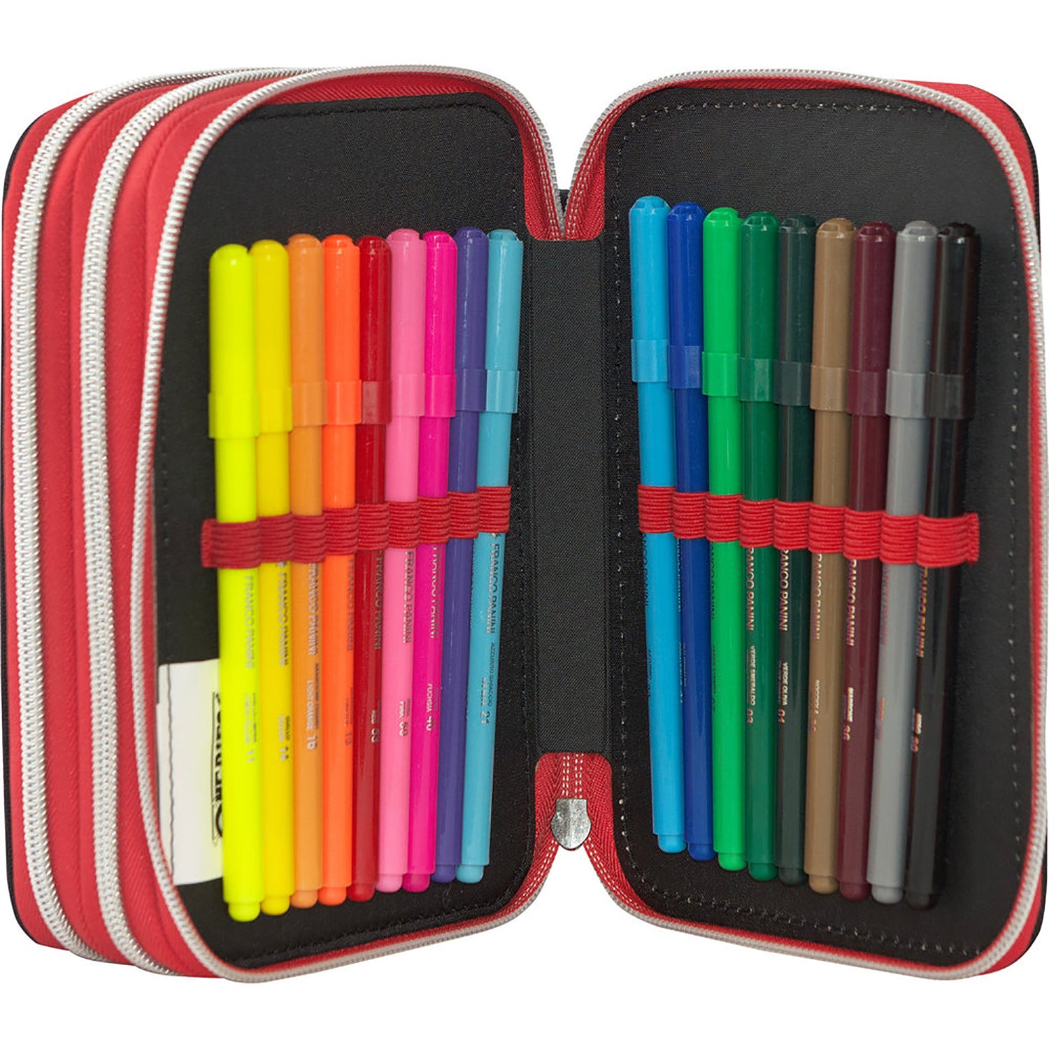 FC PANINI - Astuccio 3 Zip One Piece Rosso