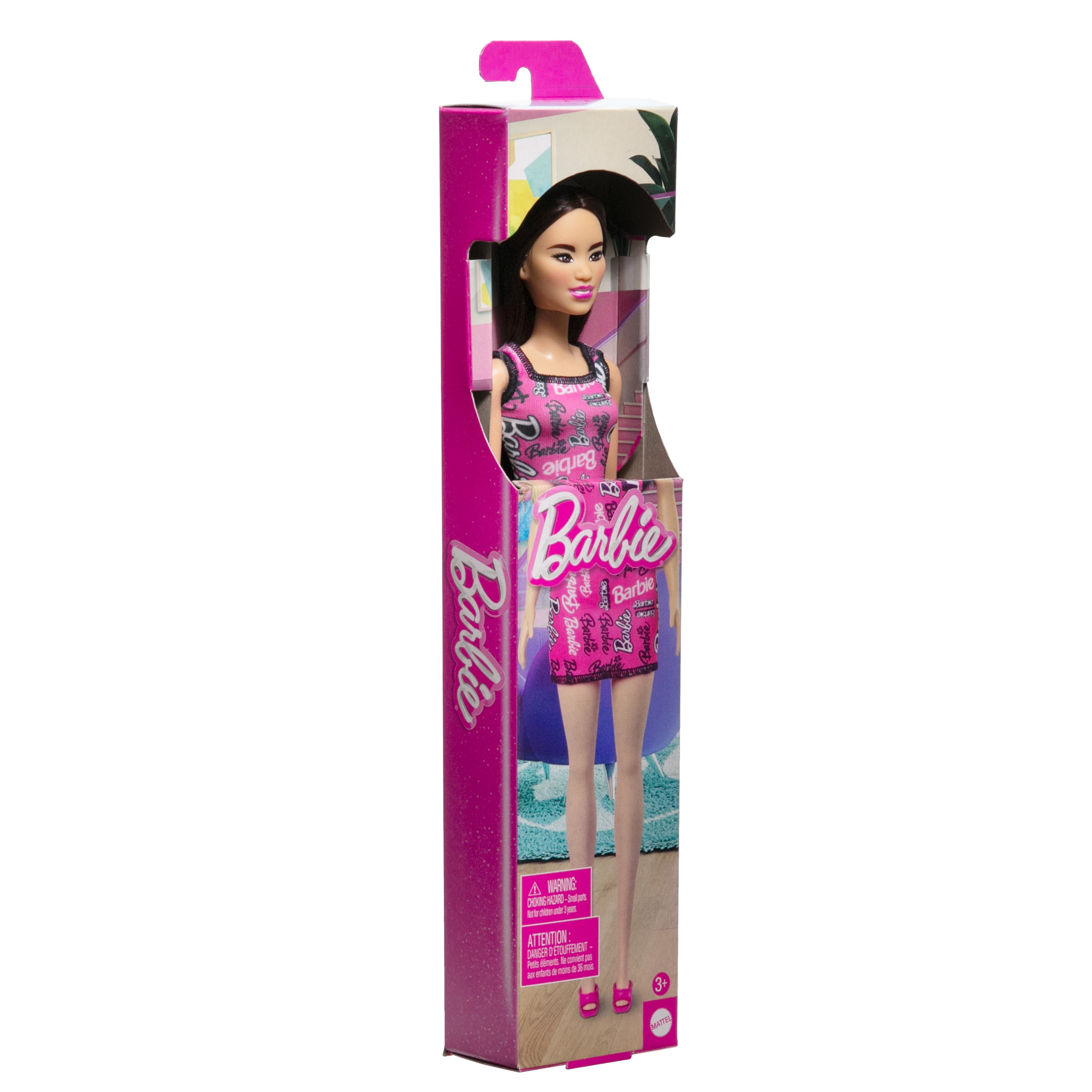 MATTEL - Barbie Fashionistas Bambola con Abito Rosa Barbiecore