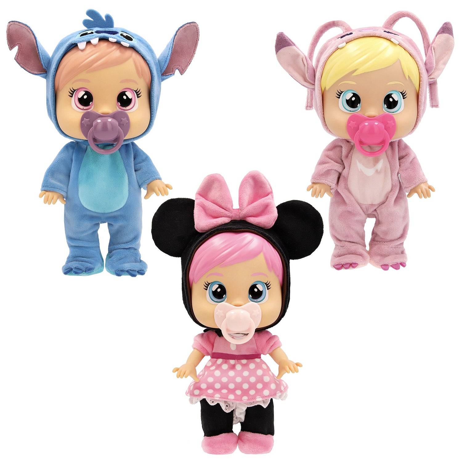 IMC TOYS - Cry Babies Loving Care Disney Bambola con Lacrime Vere e Accessori 18+ Mesi
