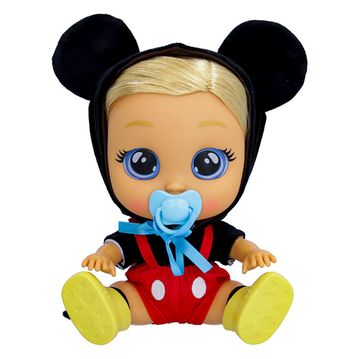 IMC TOYS - Cry Babies Dressy Mickey - Bambola Interattiva che Piange Lacrime Vere