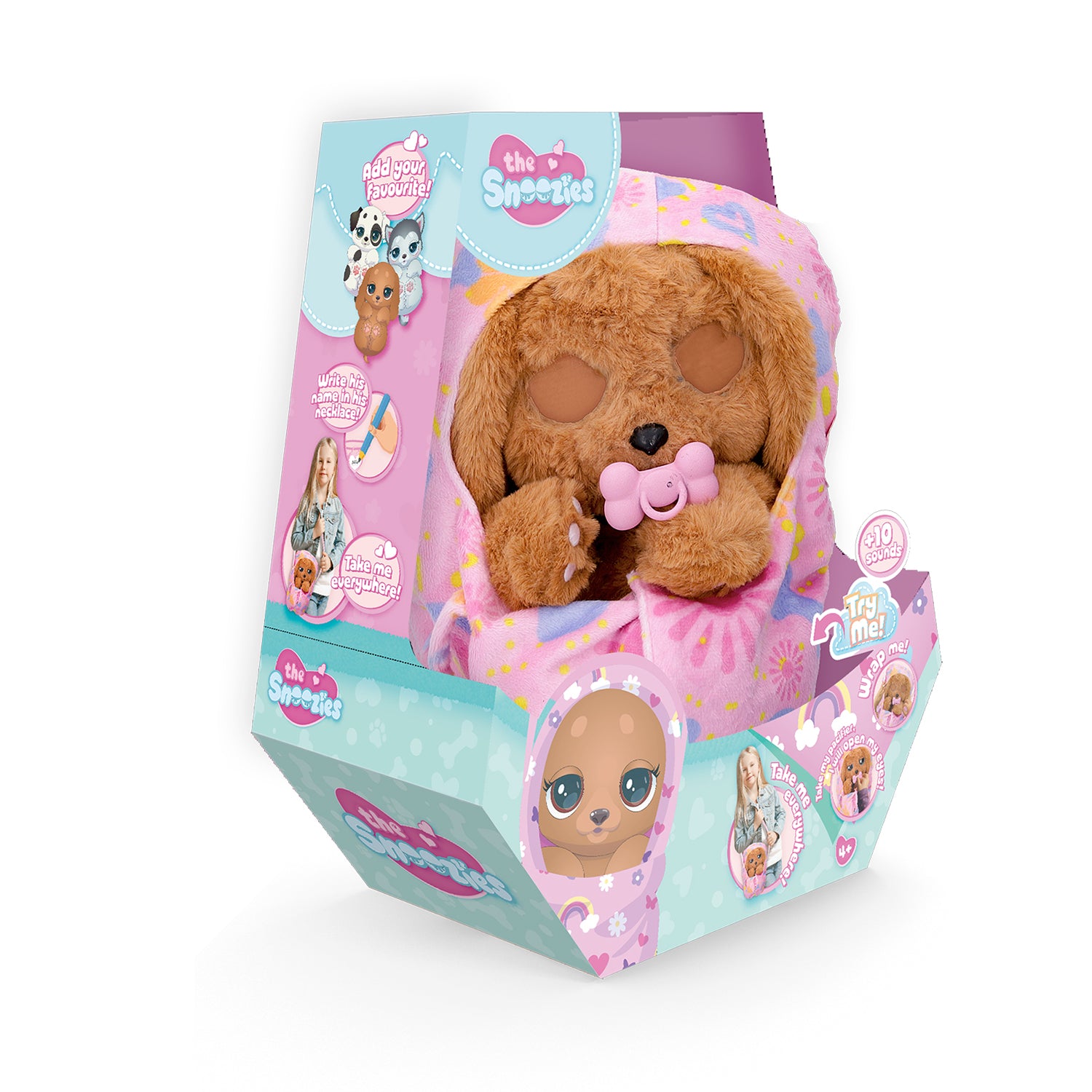 IMC TOYS - Baby Paws Cuccioli Interattiva con Coperta